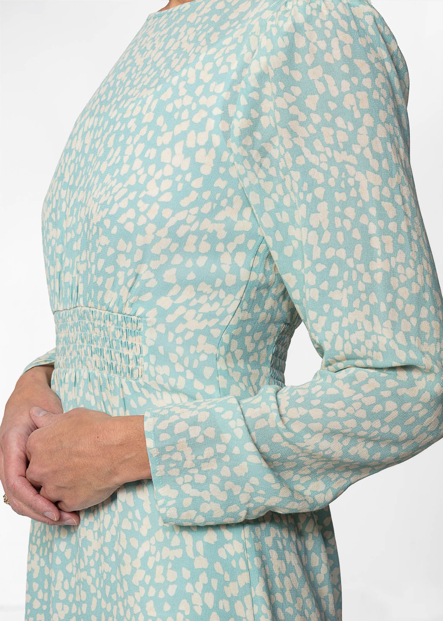 ANDENA SHIRT DRESS Blå Med Blomster main image 1