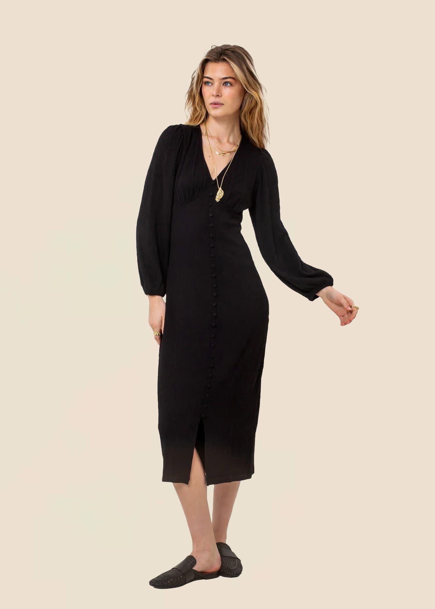 Satiininen Unimaski Black