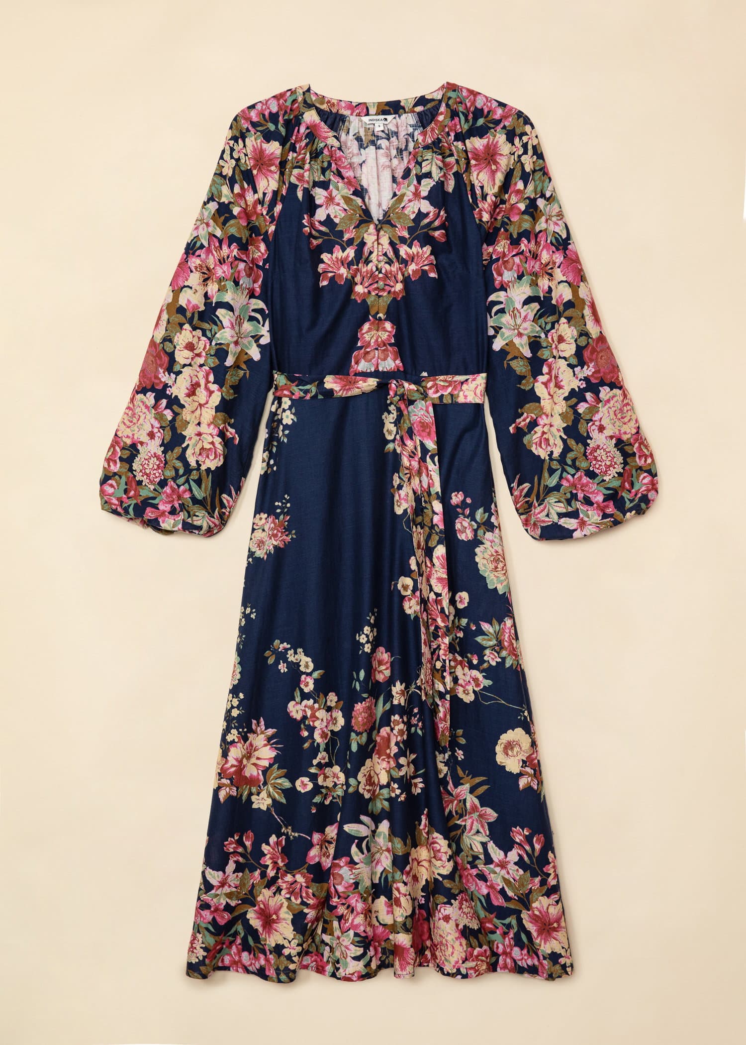 corine-blommig-l-ng-kl-nning-med-puff-rm-bl-indiska