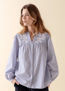 NILA BLOUSE - BLUE