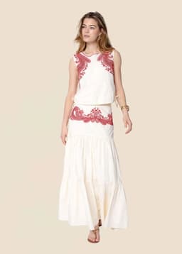 LOELLE SKIRT - OFFWHITE