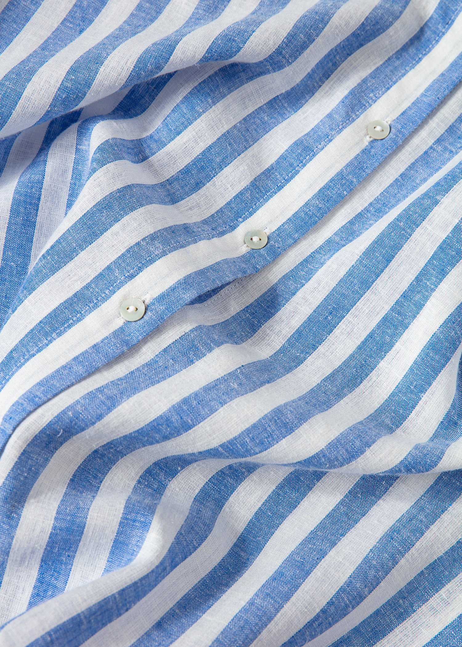 Striped linen blend shirt thumbnail 5