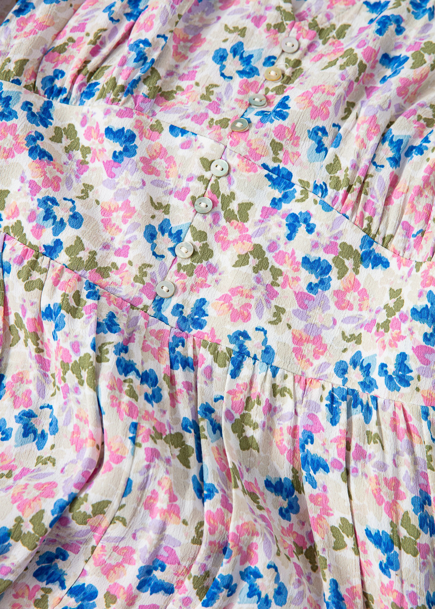 Mønstret puffermet kjole thumbnail 4