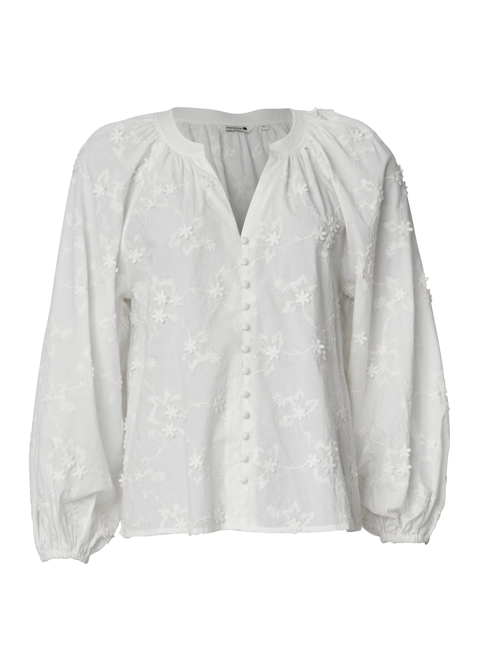 Embroidered cotton blouse thumbnail 6