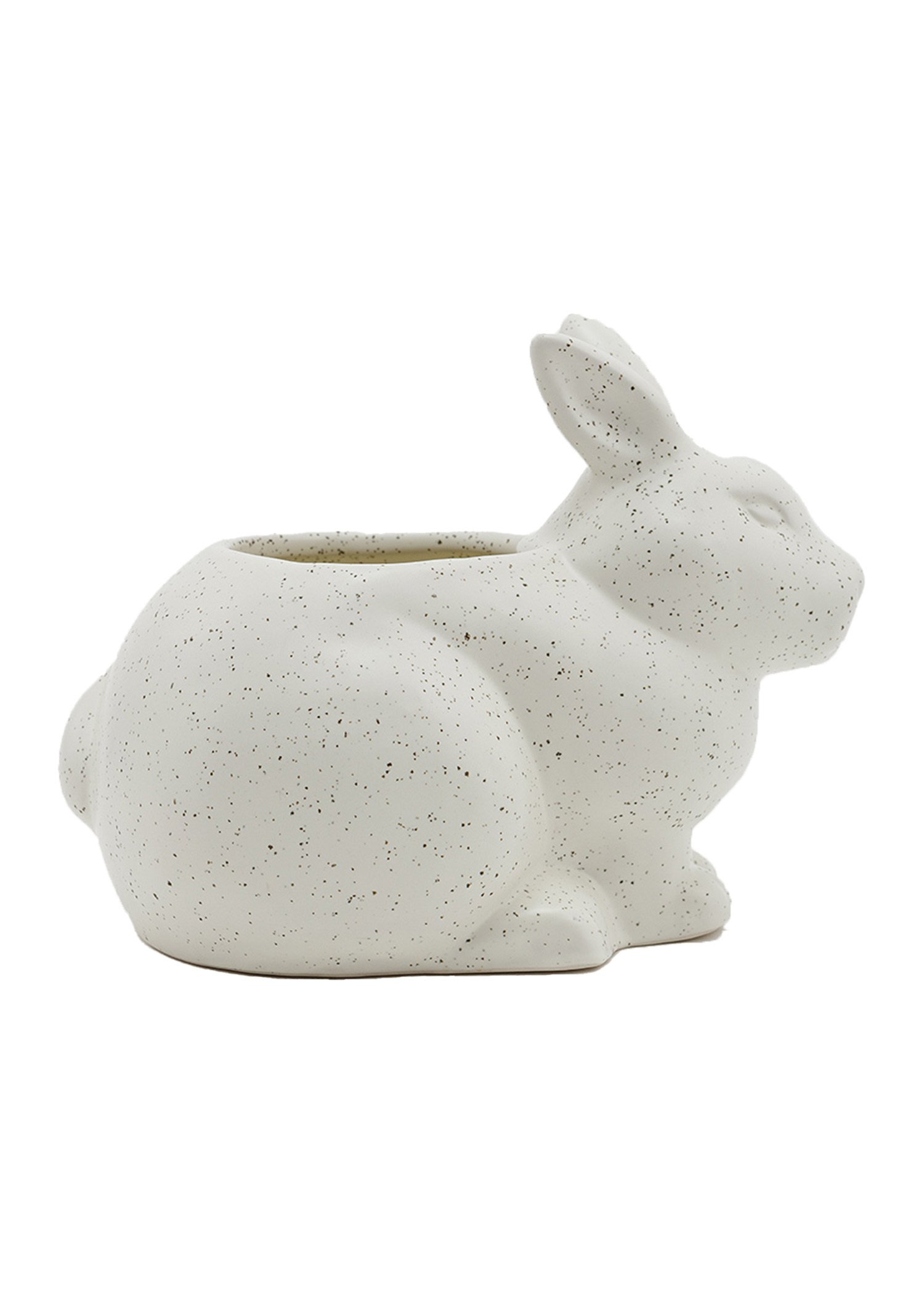 Stoneware bunny jar