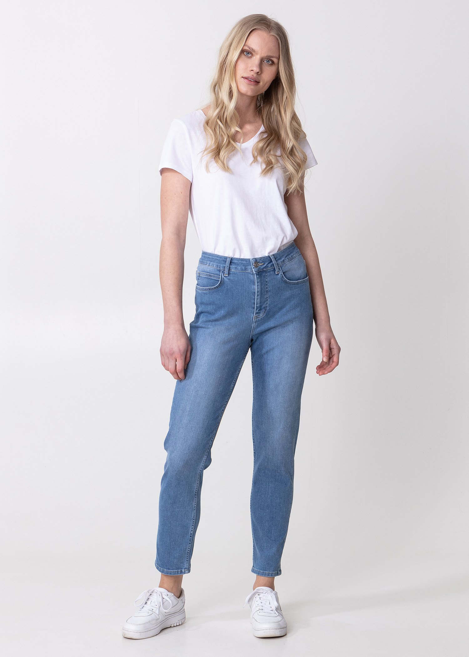 Smala jeans med stretch thumbnail 0