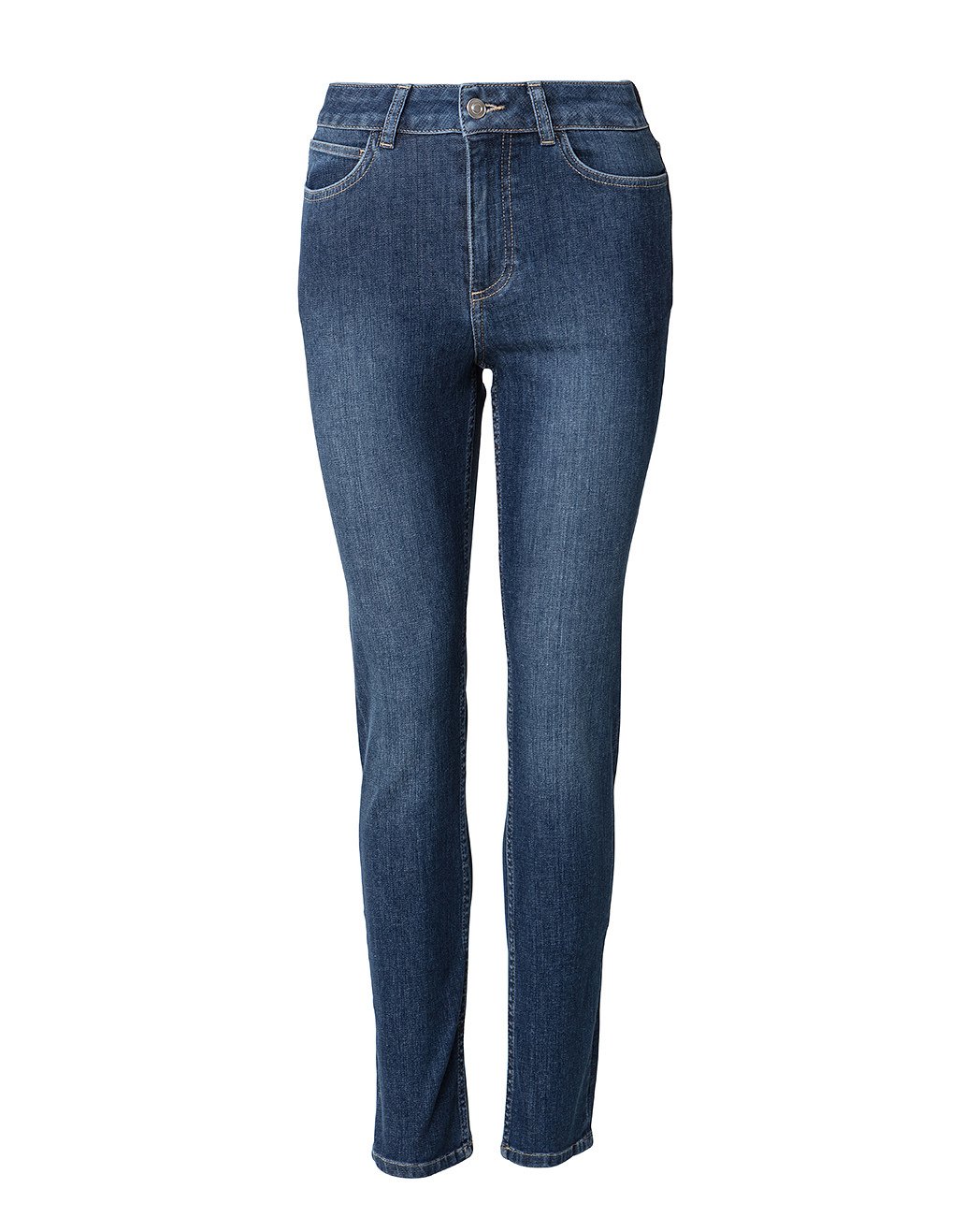 Blå jeans med smal passform Image 4