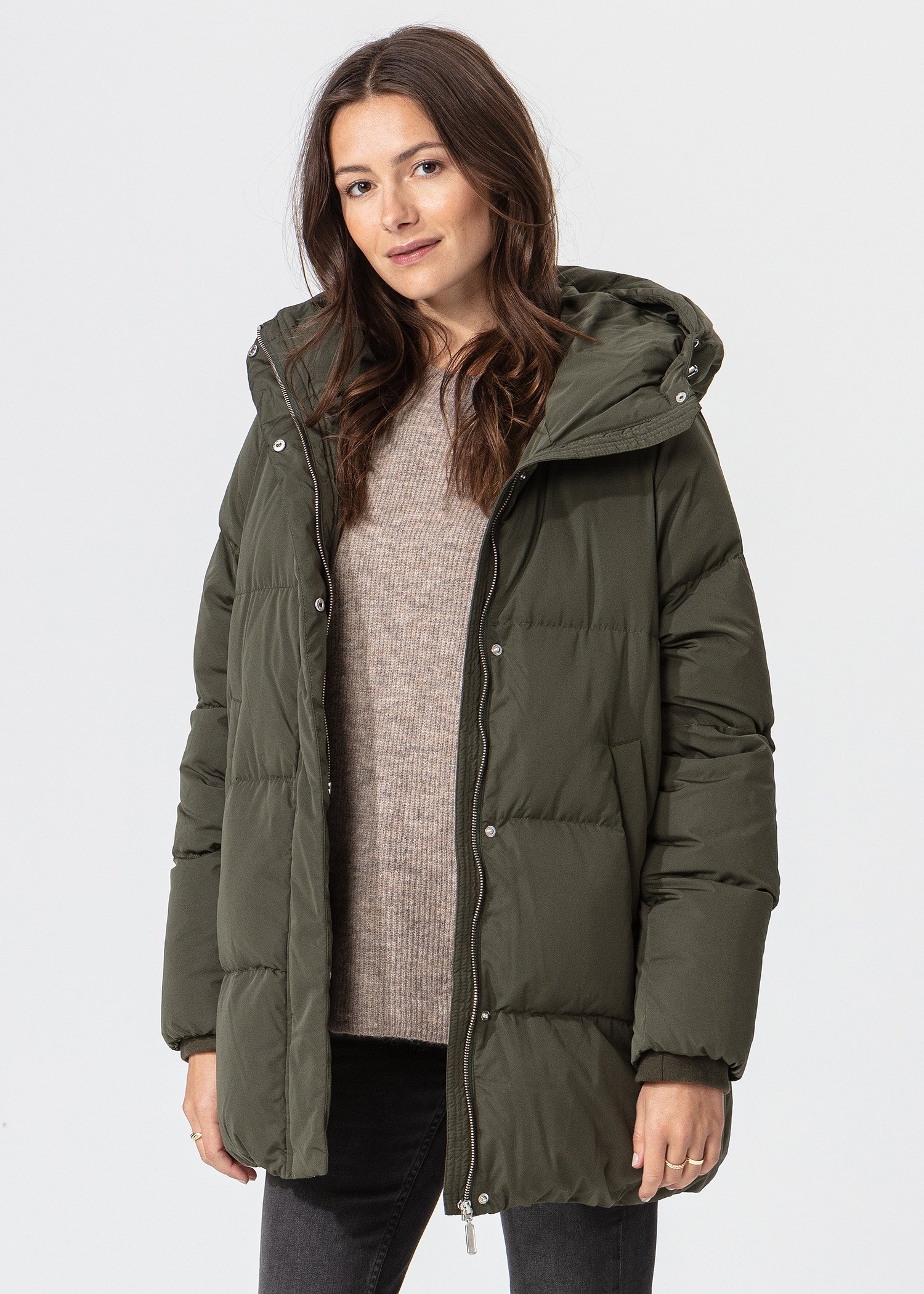 Hooded down jacket Image 0