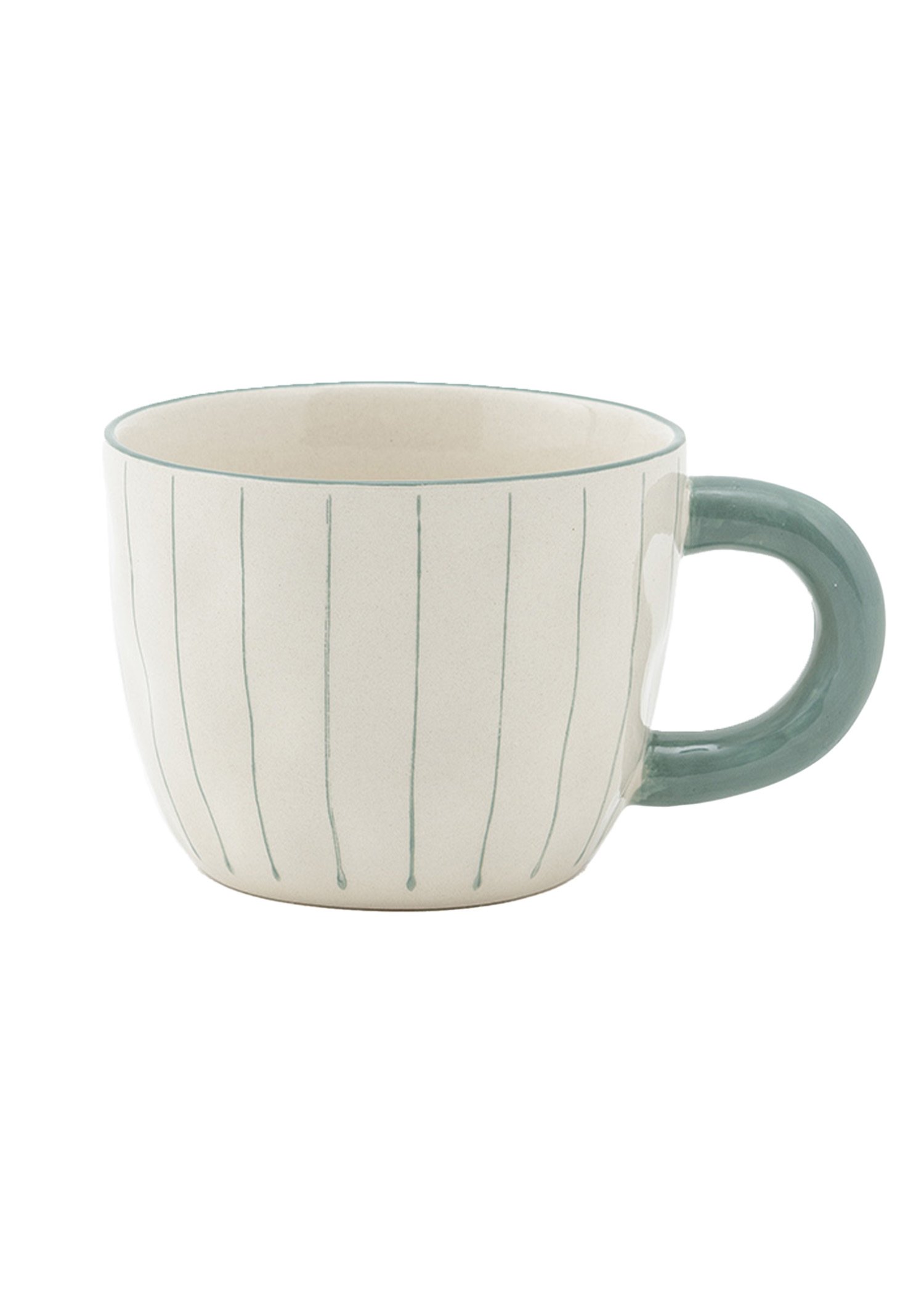 Hand-painted stoneware mug