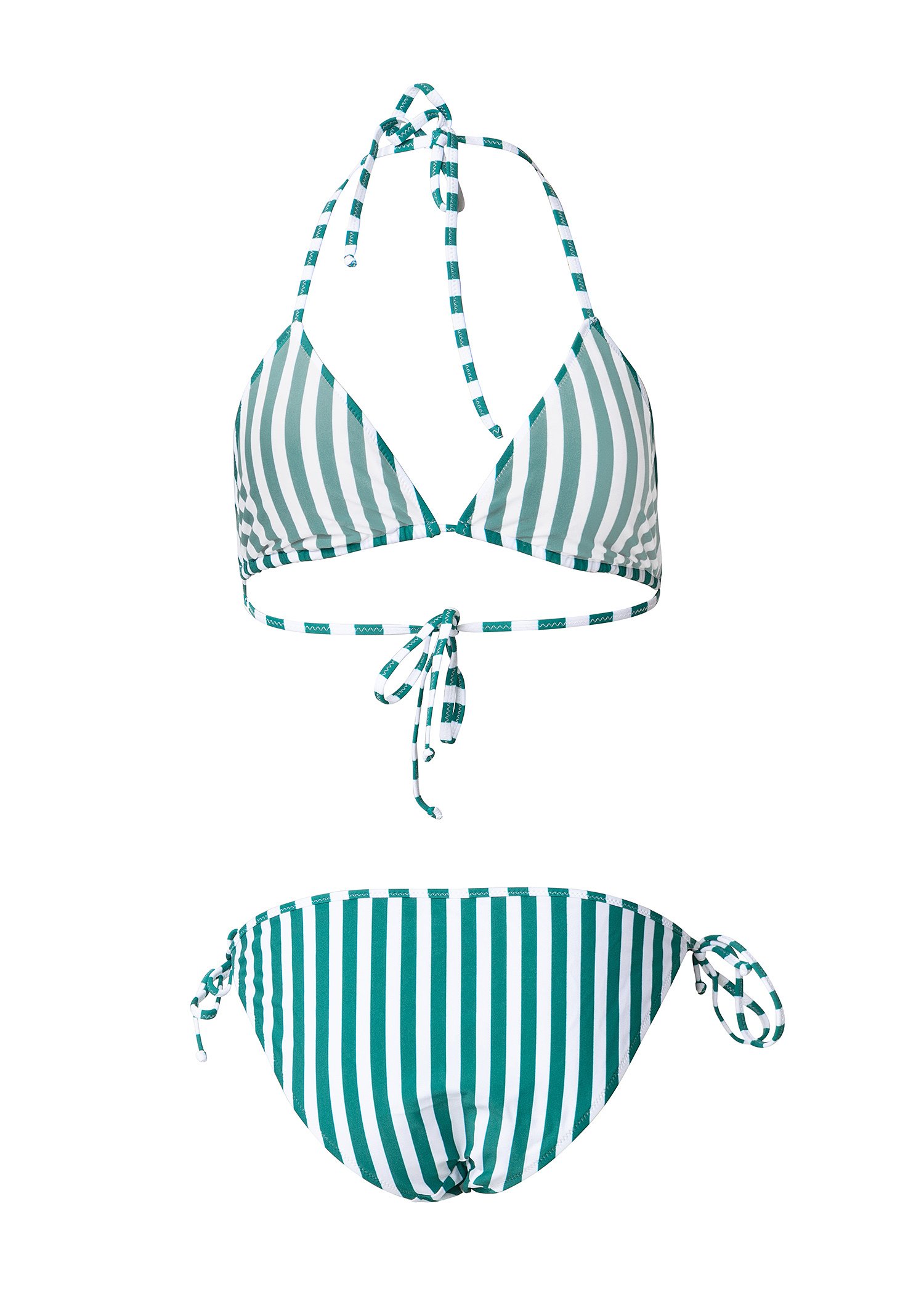Mønstret bikinioverdel i trekant Image 1
