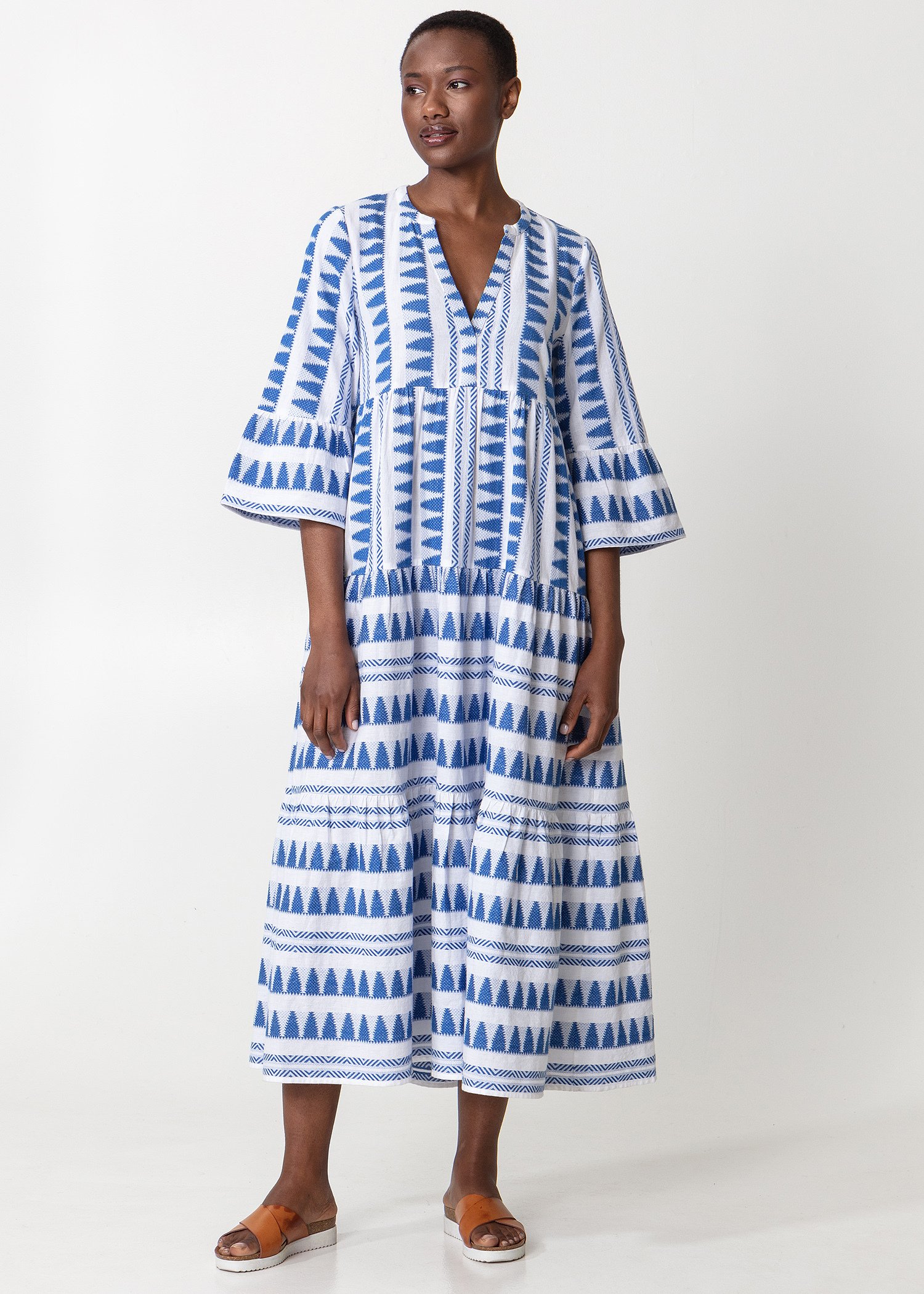 Jacquard-strikket kjole Image 3