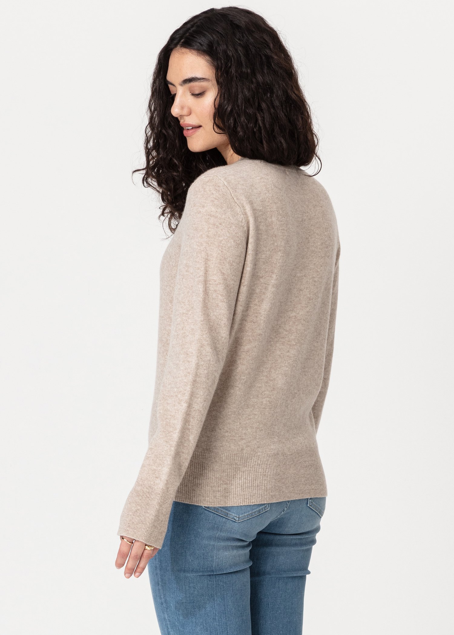 Sweater in cashmere and wool Image 1