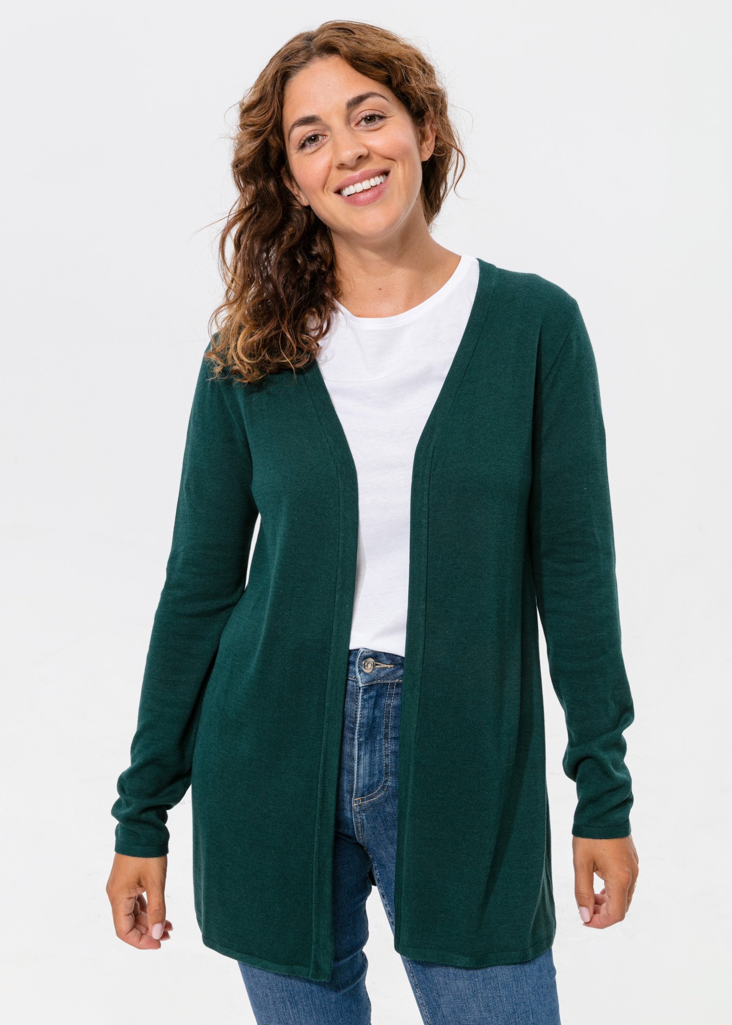 Solid long sleeved cardigan