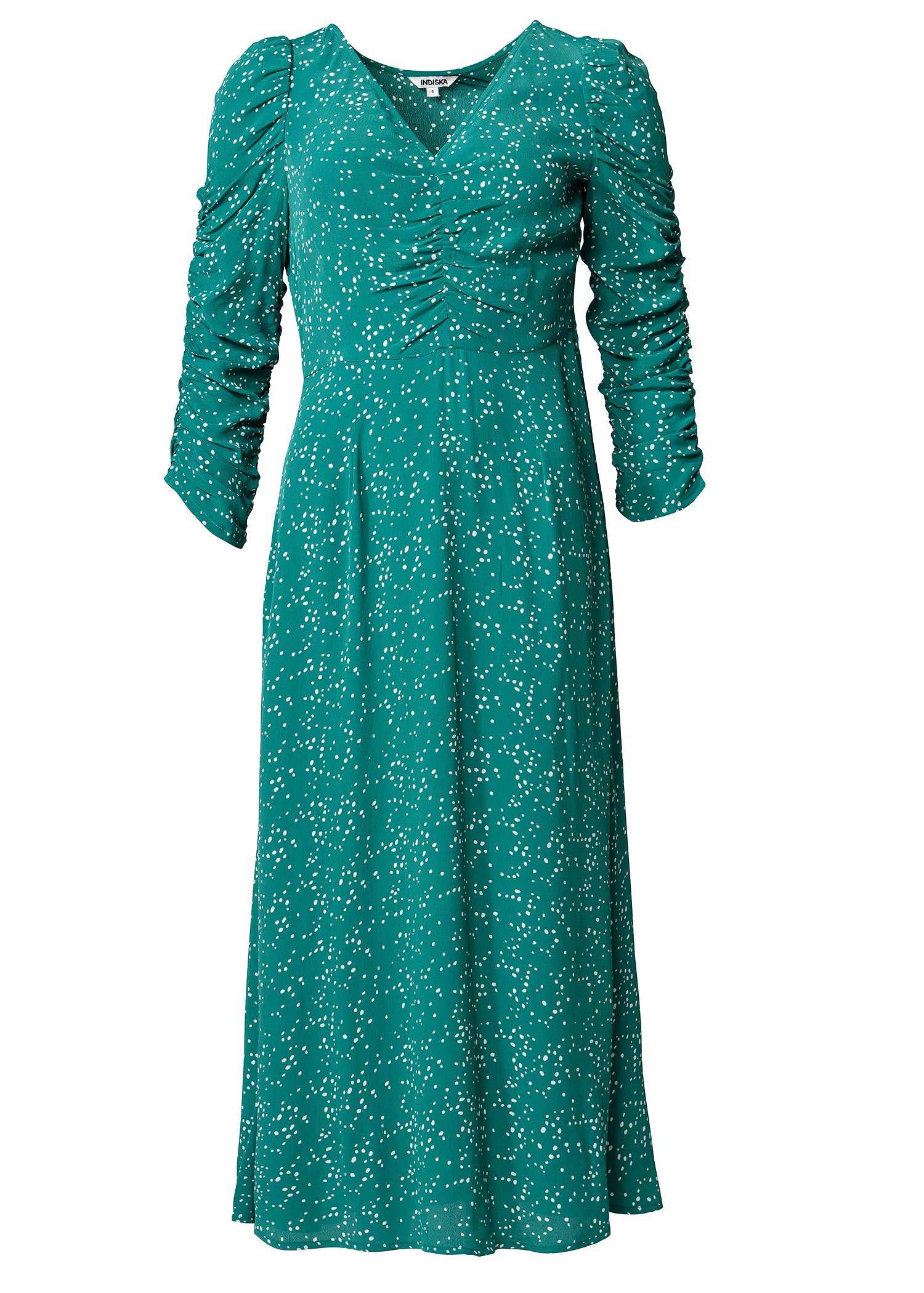 Kuvioitu puhvihihainen mekko Image 5