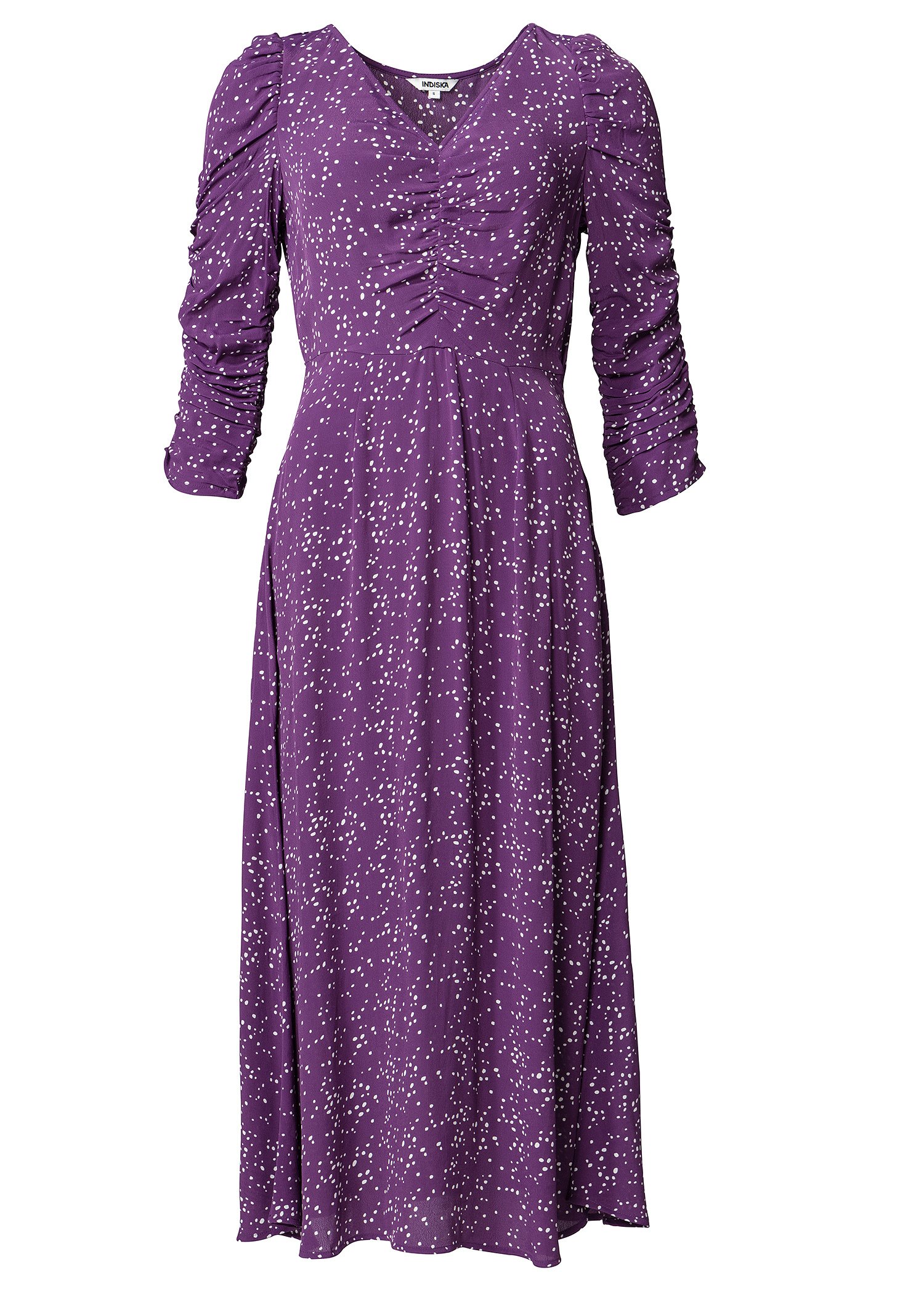 Kuvioitu puhvihihainen mekko Image 7