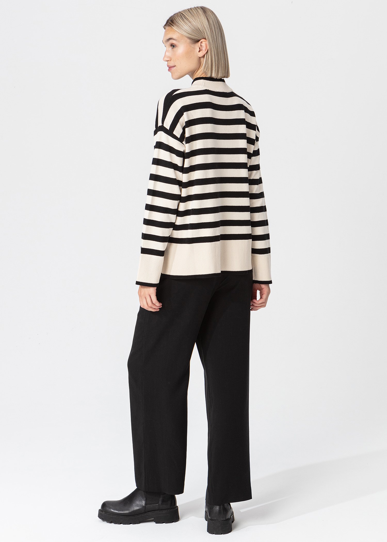 Striped cotton sweater Image 6