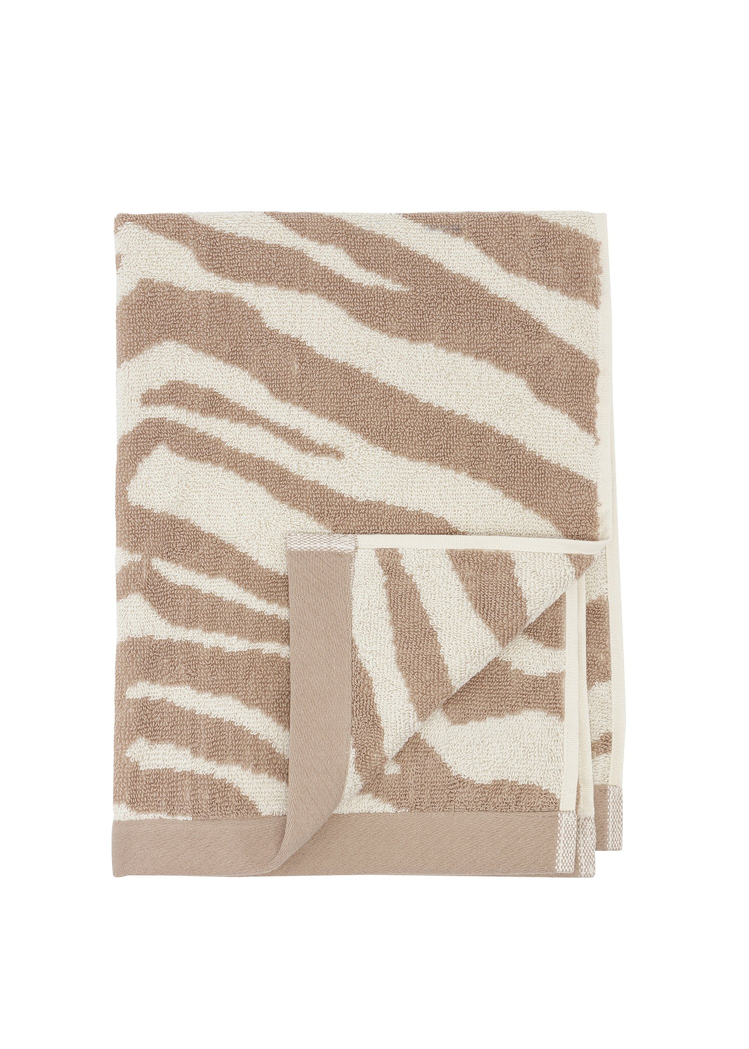 Zebra patterned towel