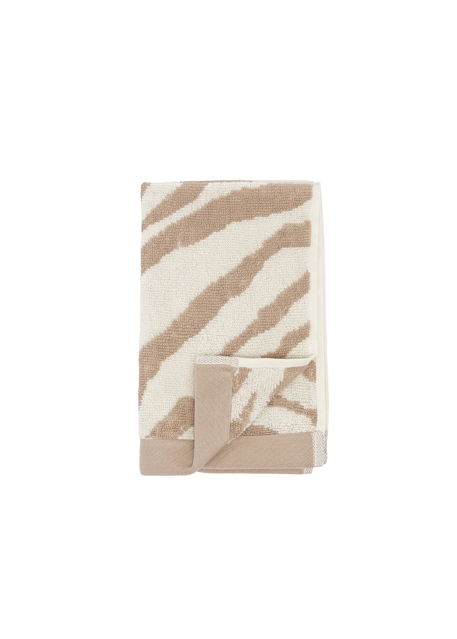 Zebra patterned face towel
