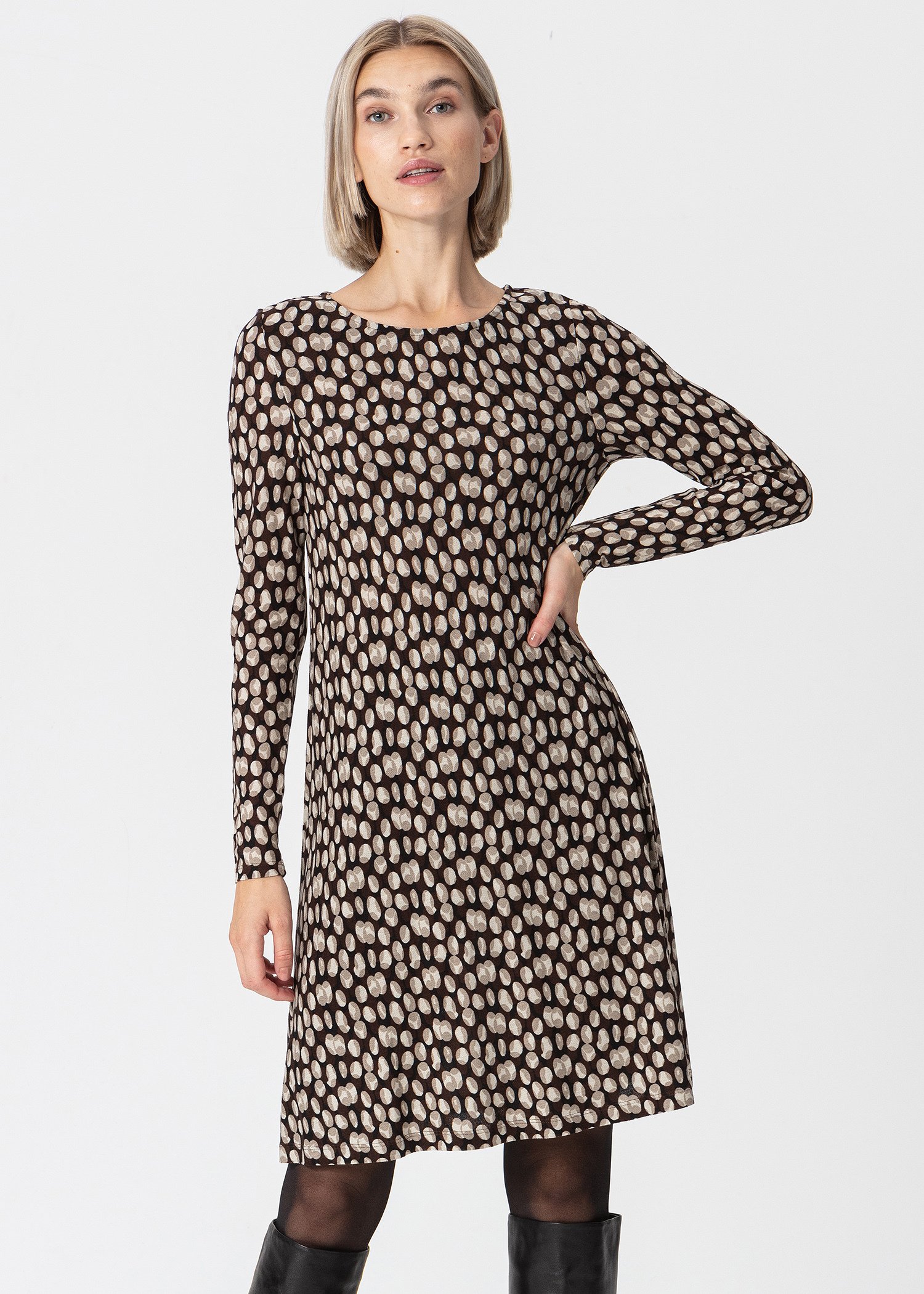 Kort kjole med mønster