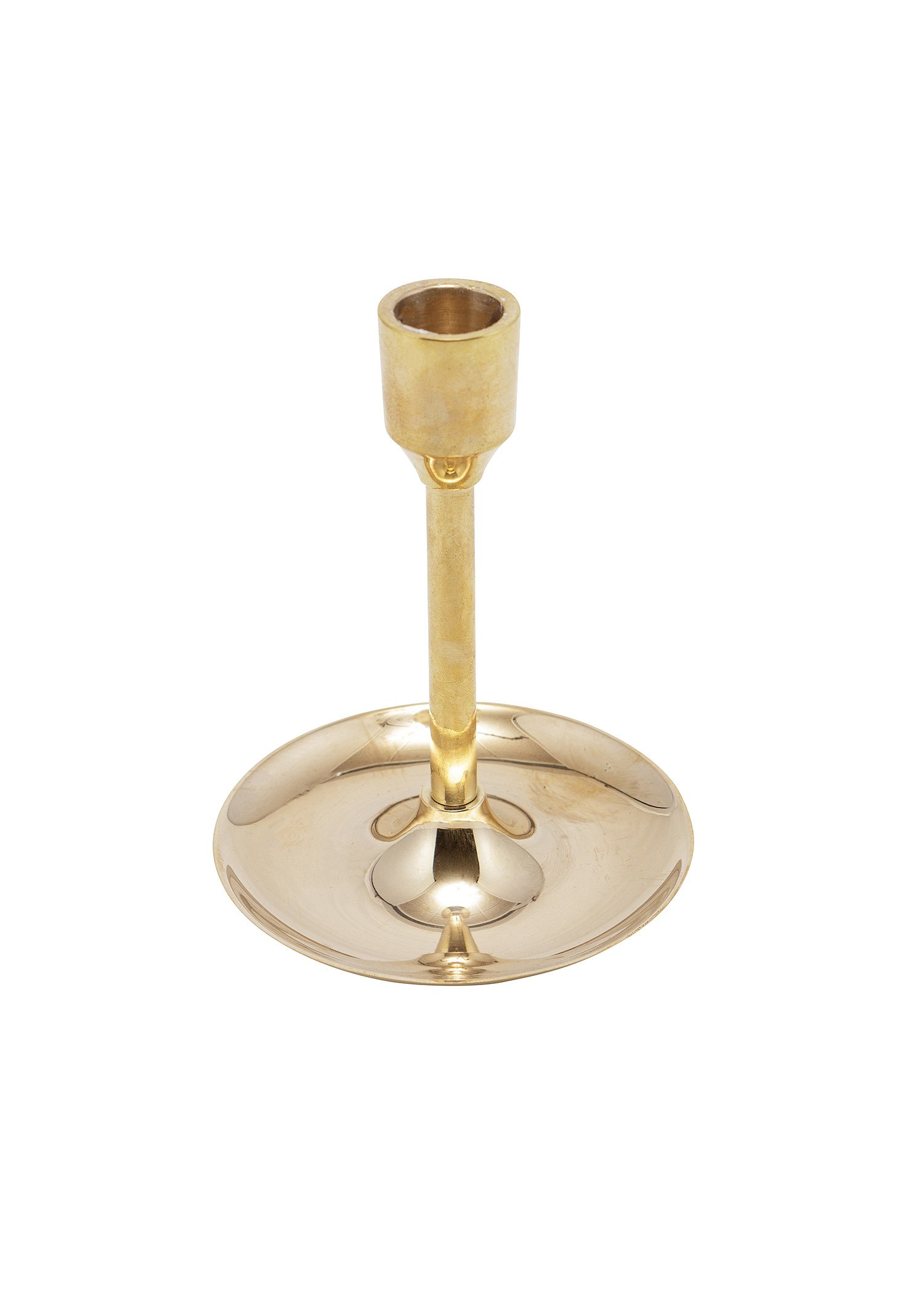 Small brass candle holder Image 1