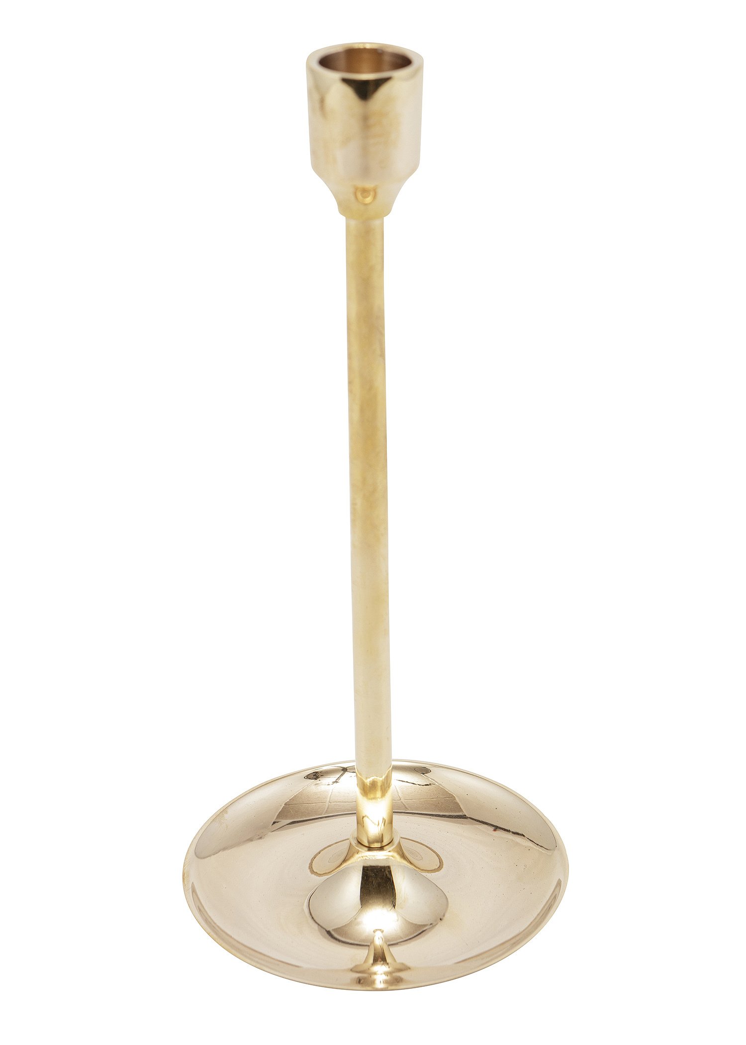 Large brass candle holder thumbnail 2