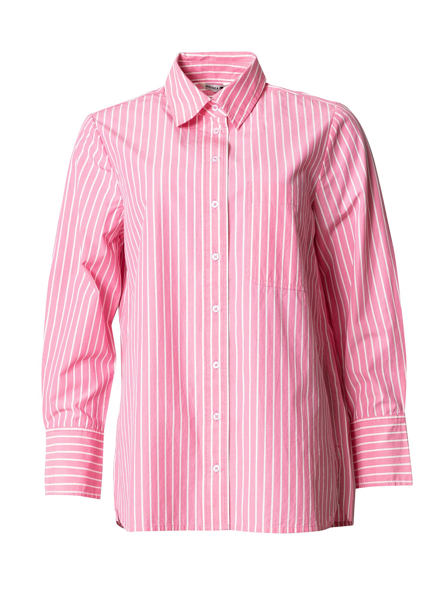 Striped poplin cotton shirt thumbnail 6