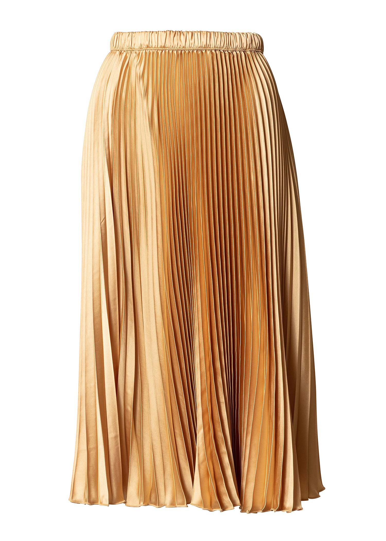 Gold coloured pleated skirt thumbnail 6