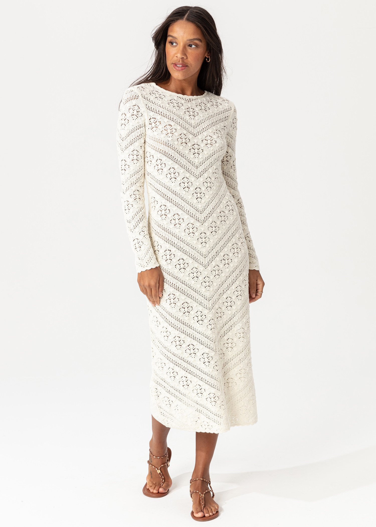 Knitted dress with open back thumbnail 5