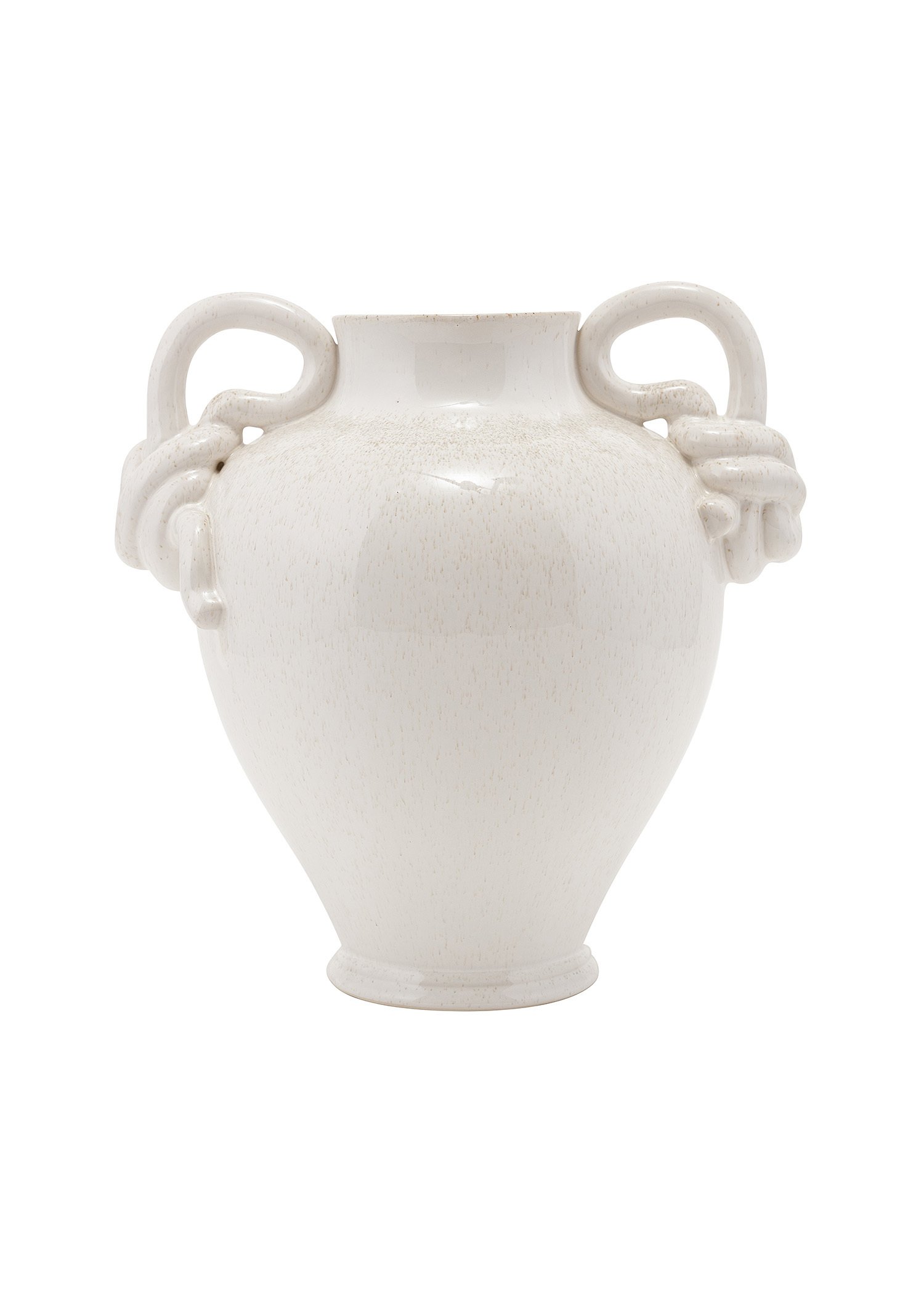 White stoneware vas