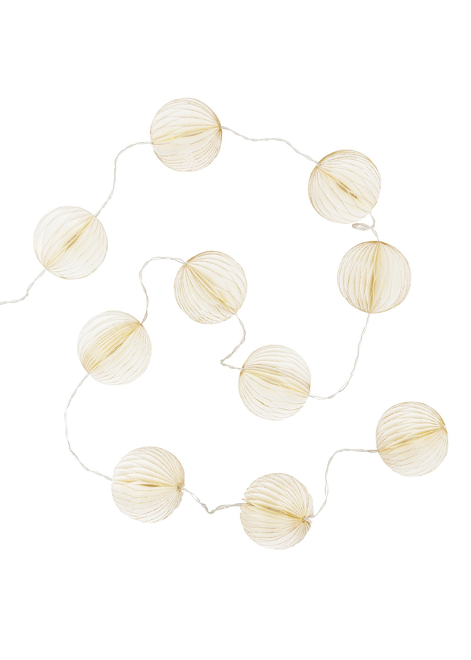 Paper ball light string