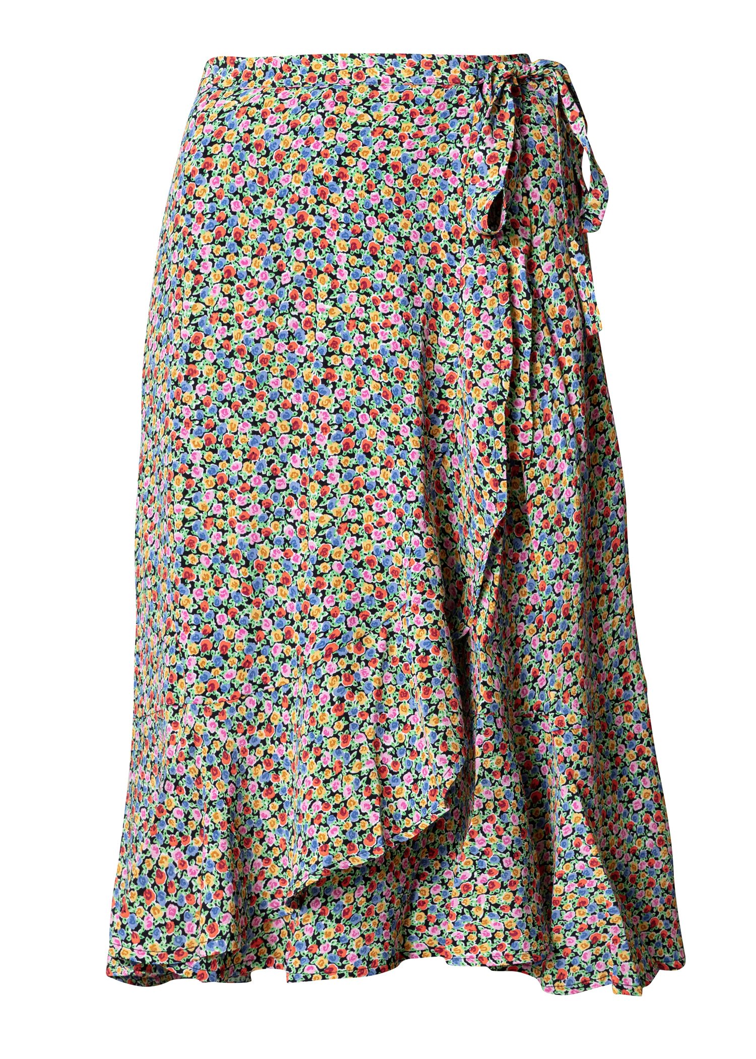 Floral wrap midi skirt Image 3