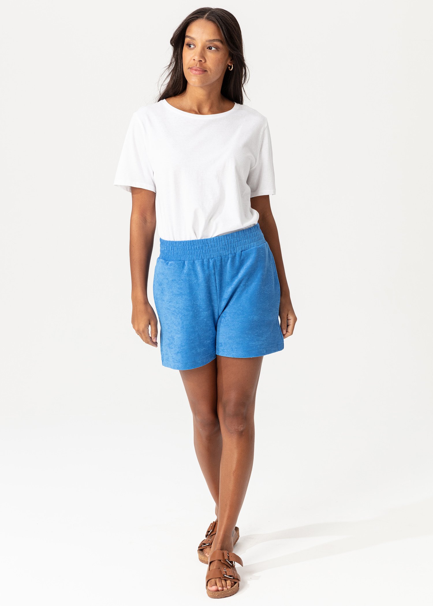 Fargerike shorts i bomullsfrotté Image 1