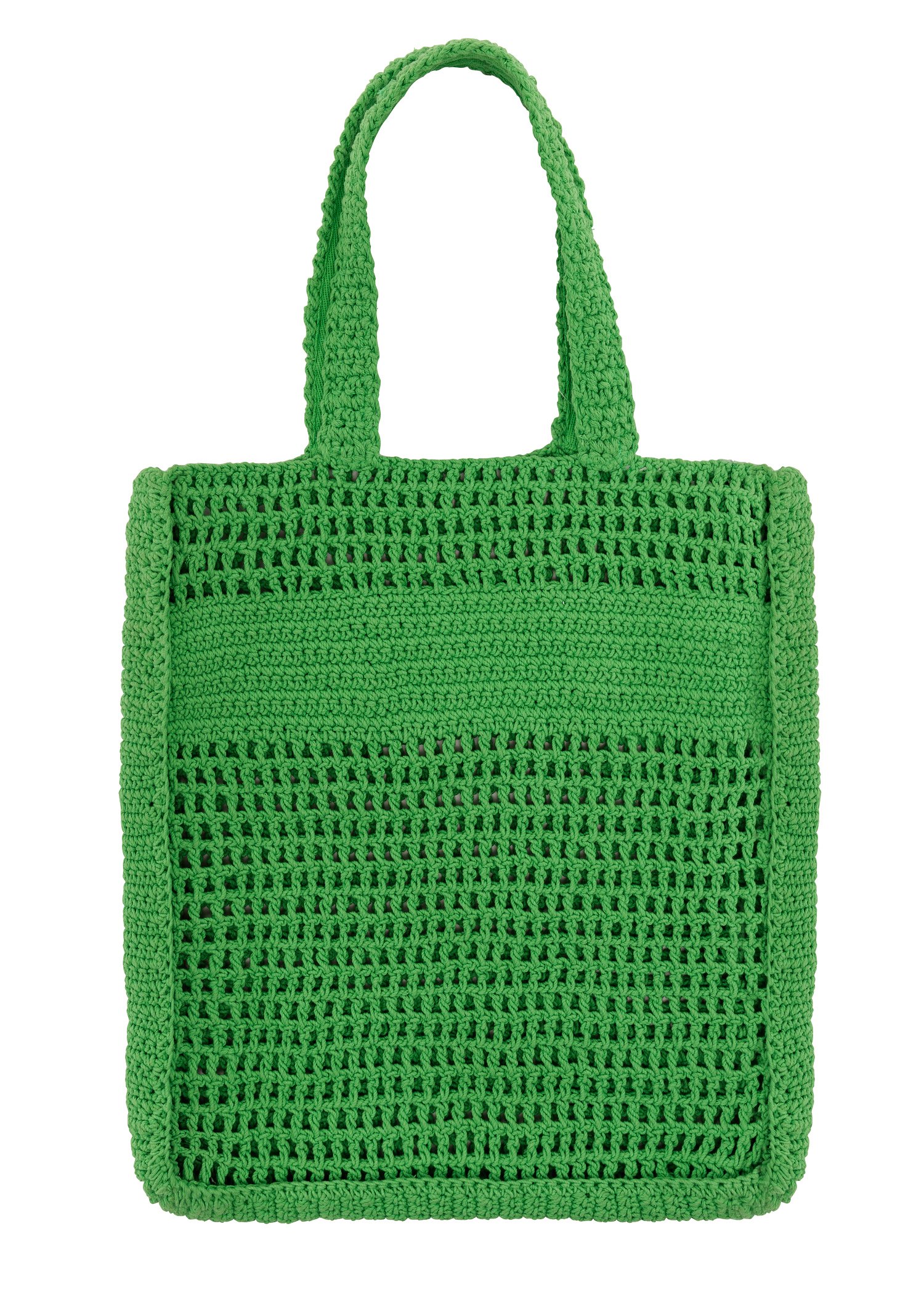 Hand knitted crochet bag