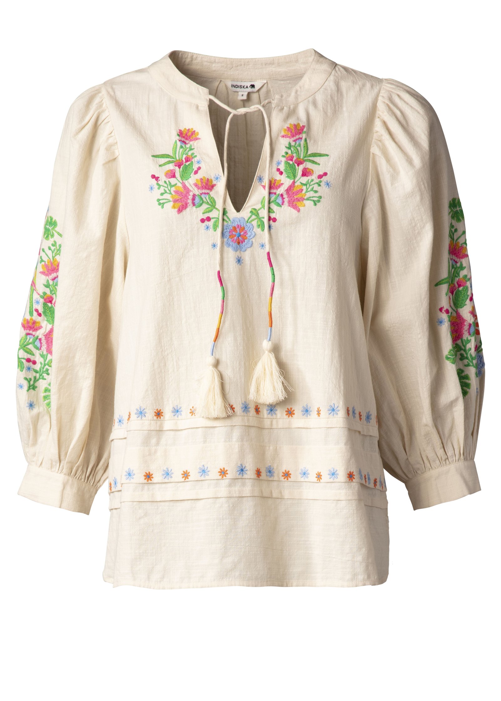Embroidered long sleeved blouse Image 9