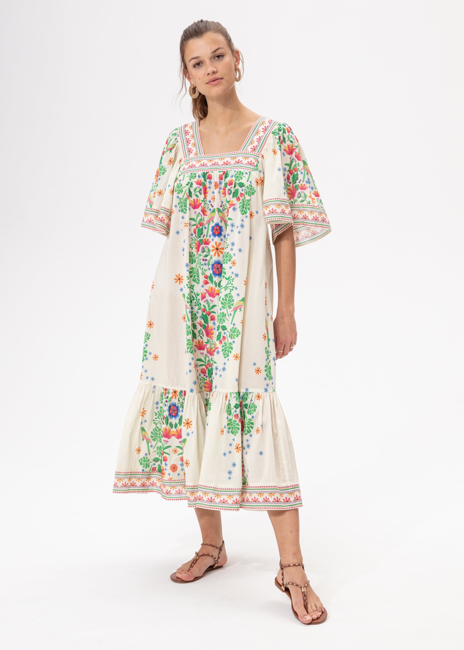 Cotton floral dress