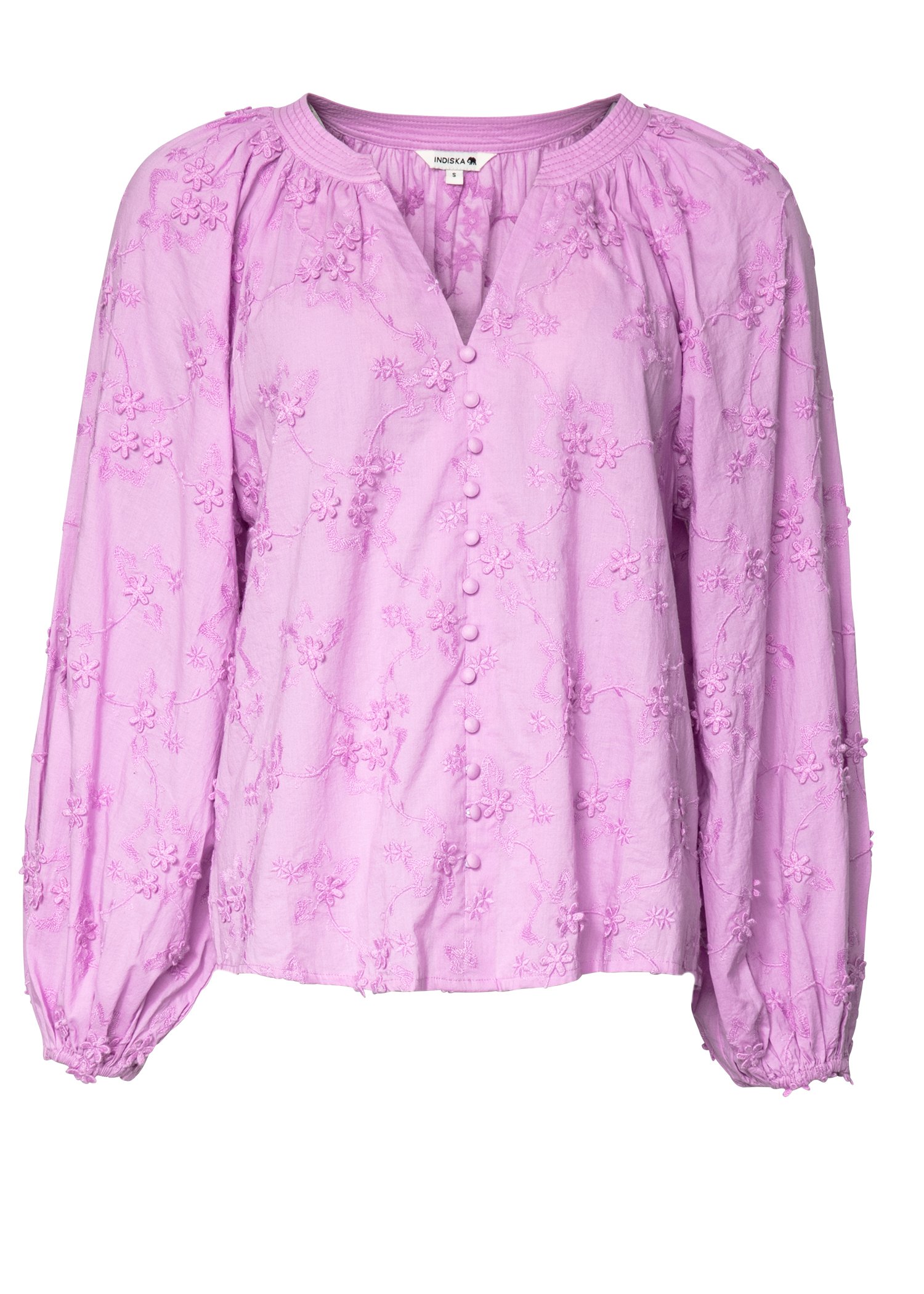 Embroidered cotton blouse Image 5