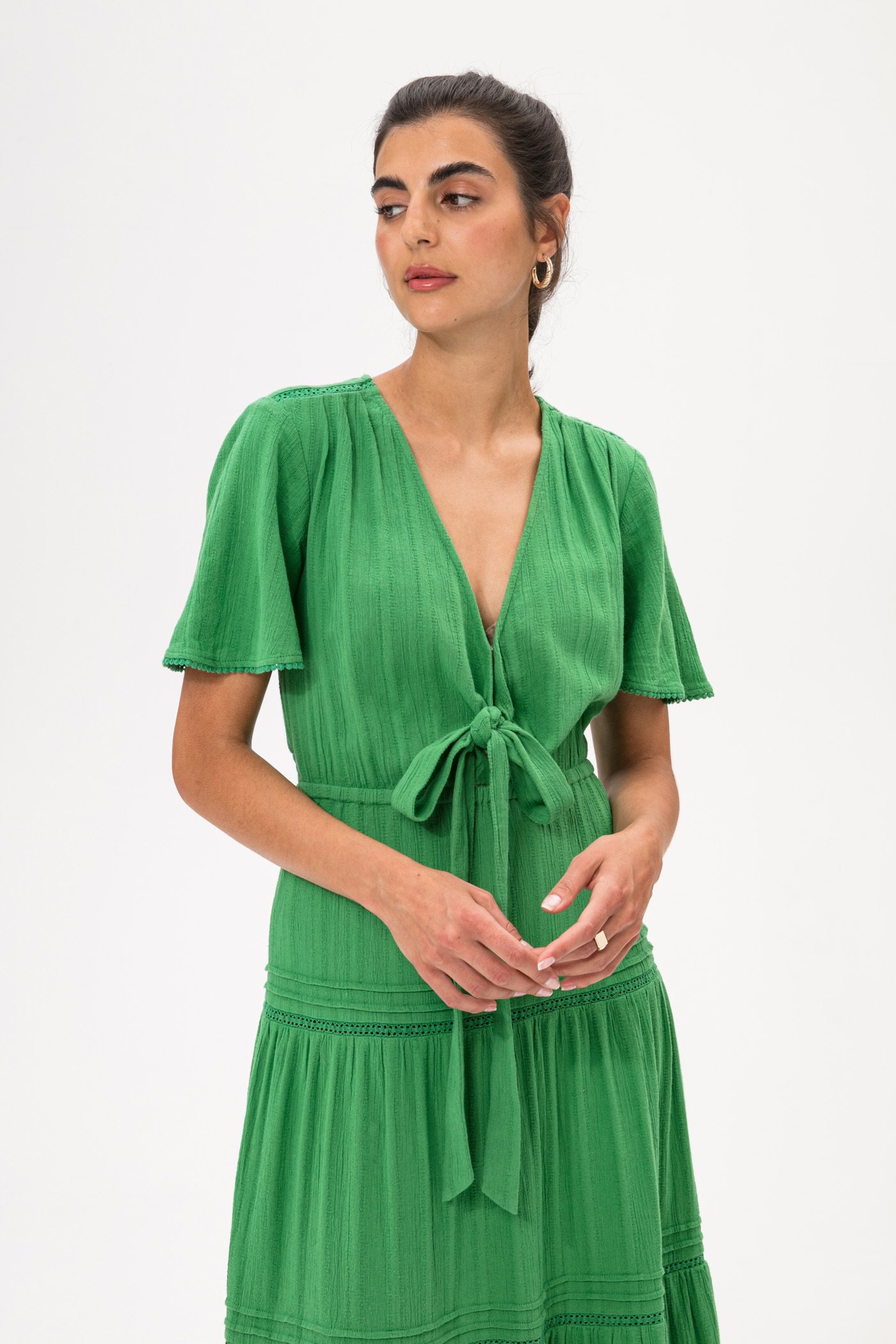 Green midi dress Image 5