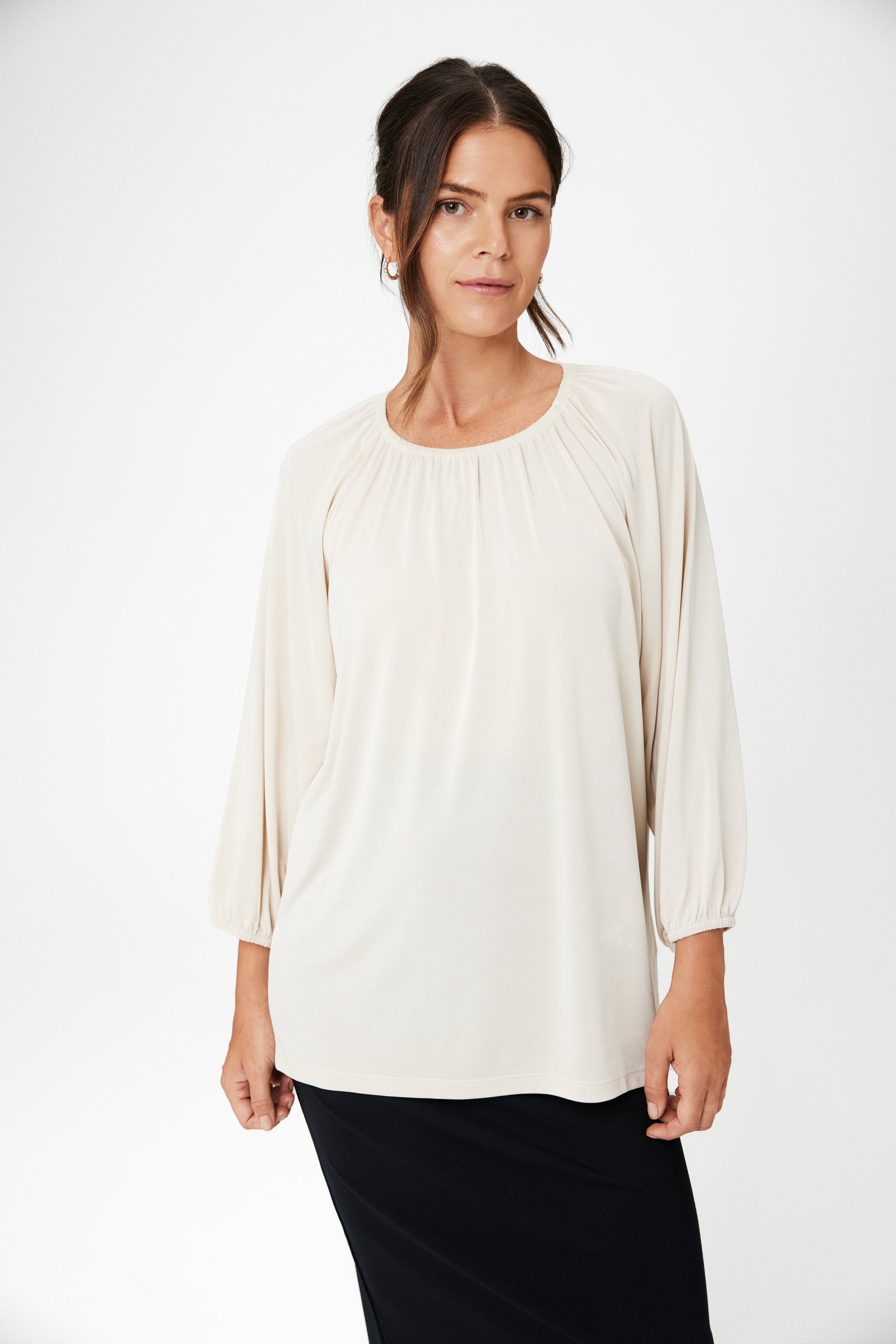 Solid stretchy blouse Image 0