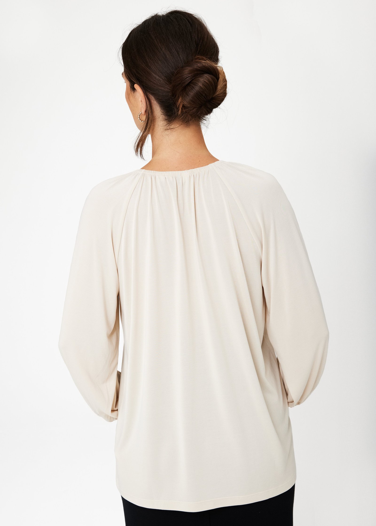 Solid stretchy blouse Image 2