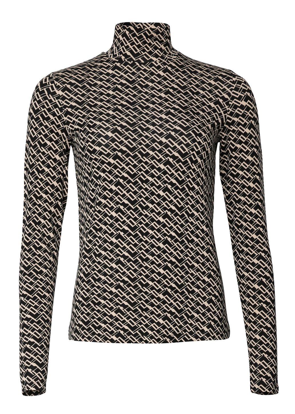 Patterned turtle neck top thumbnail 3