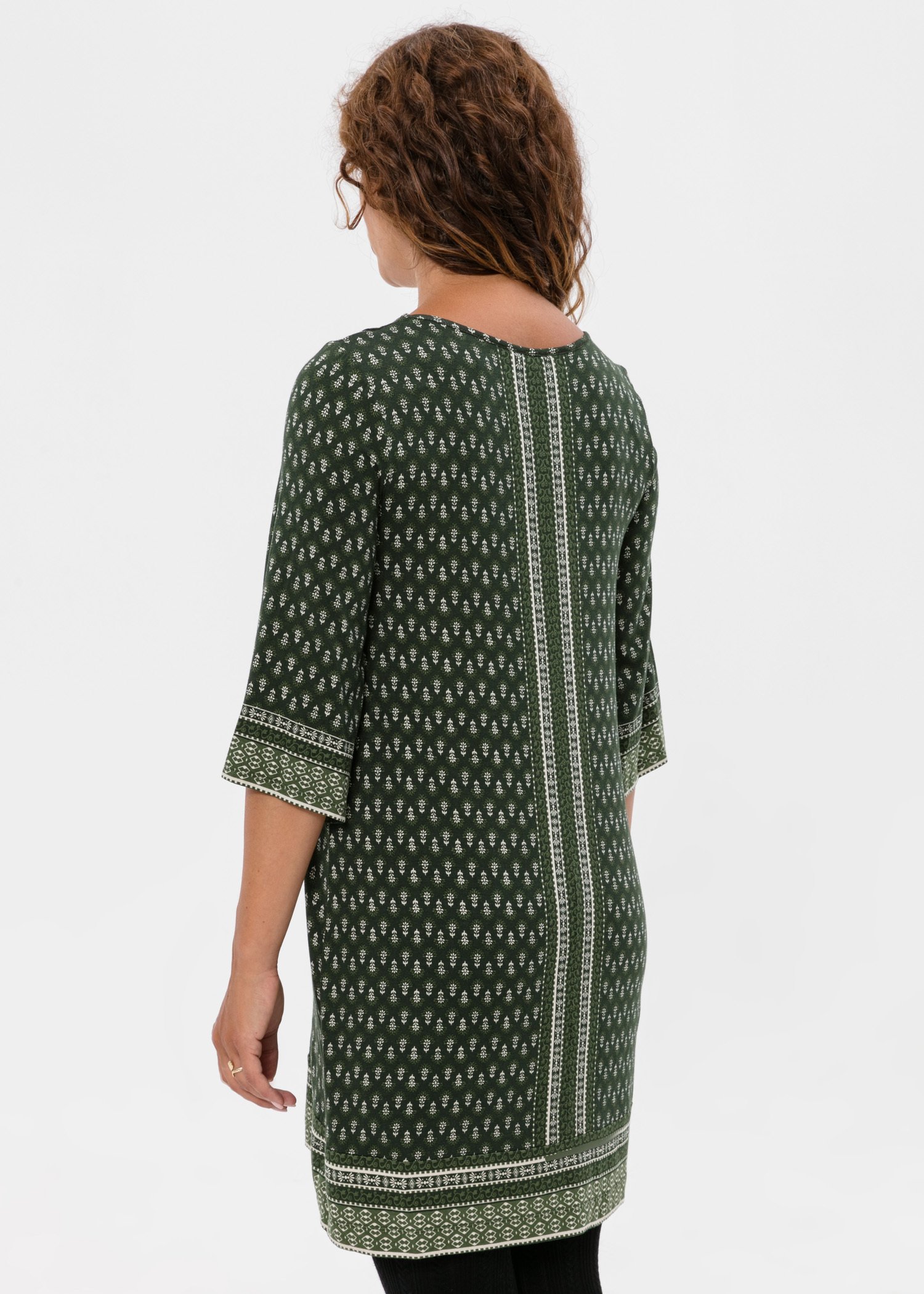 Patterned tunic with 3/4 sleeves Image 3