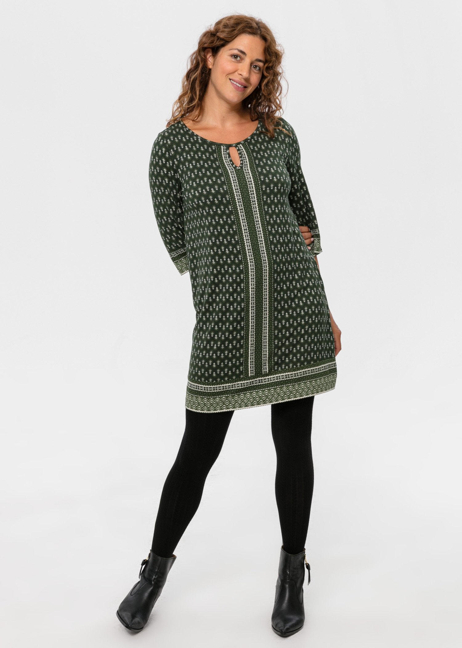 Patterned tunic with 3/4 sleeves Image 2