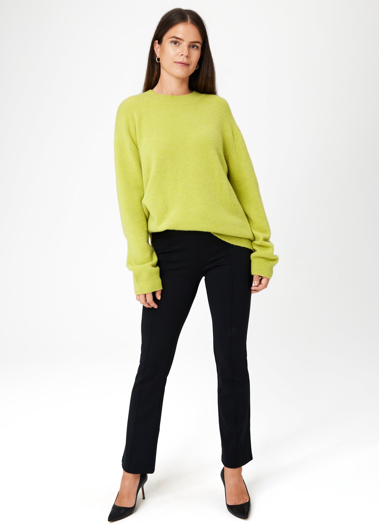 Knitted wool blend sweater