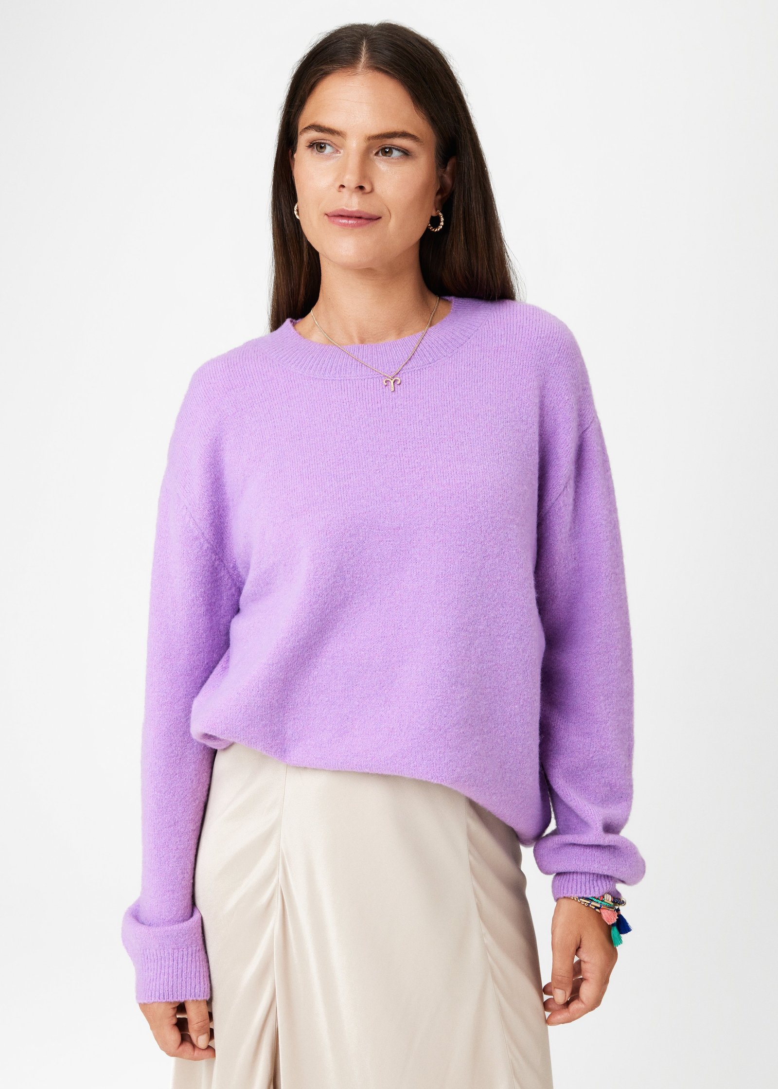 Knitted wool blend sweater