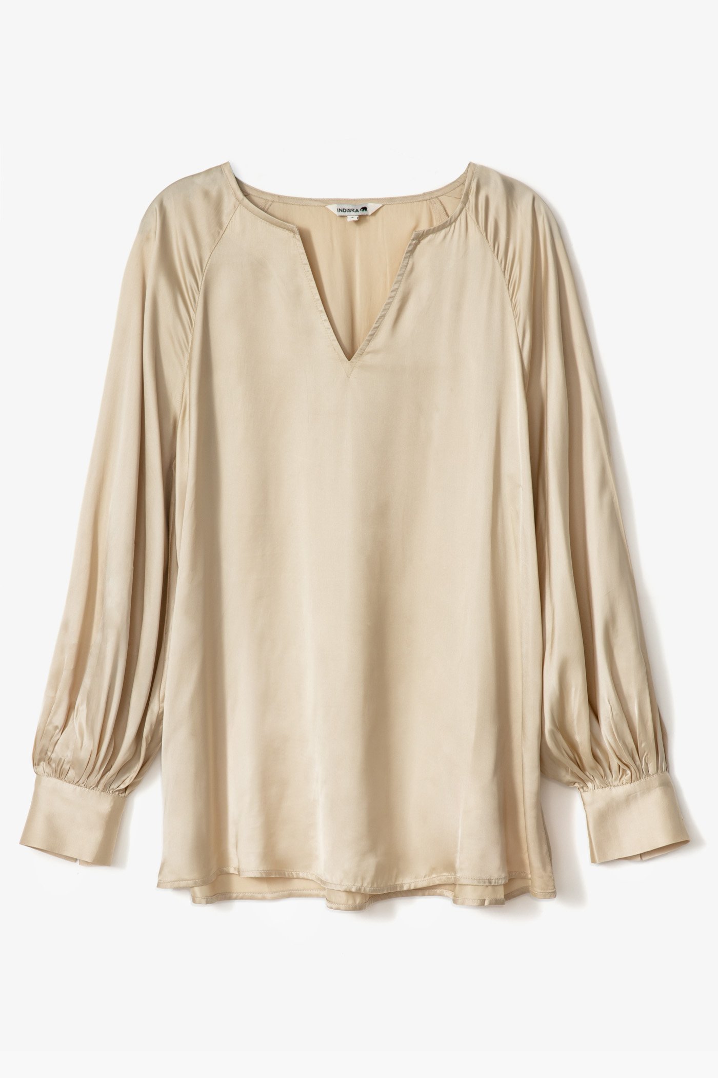 Solid satin blouse  Image 2