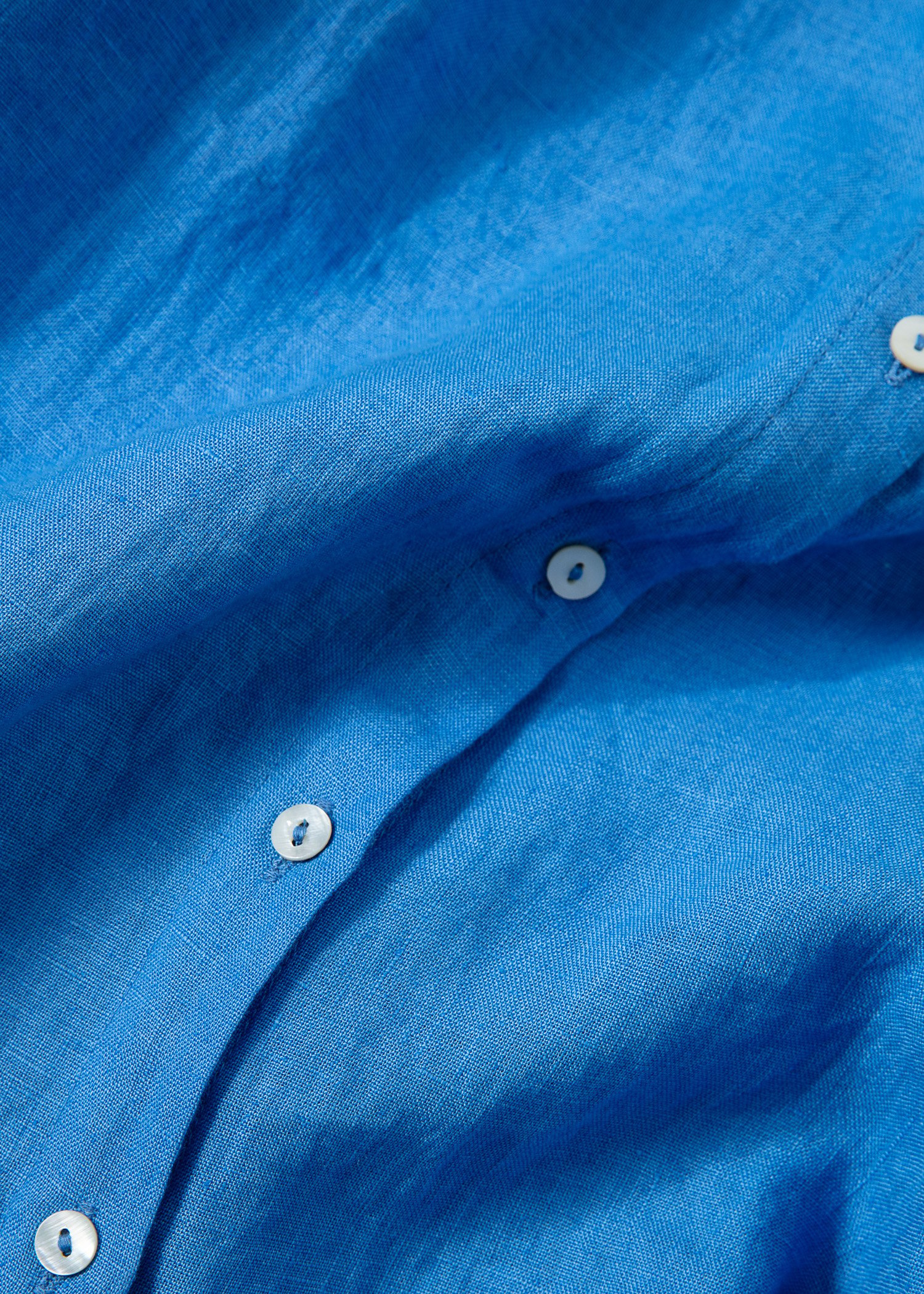 Blue linen shirt thumbnail 4