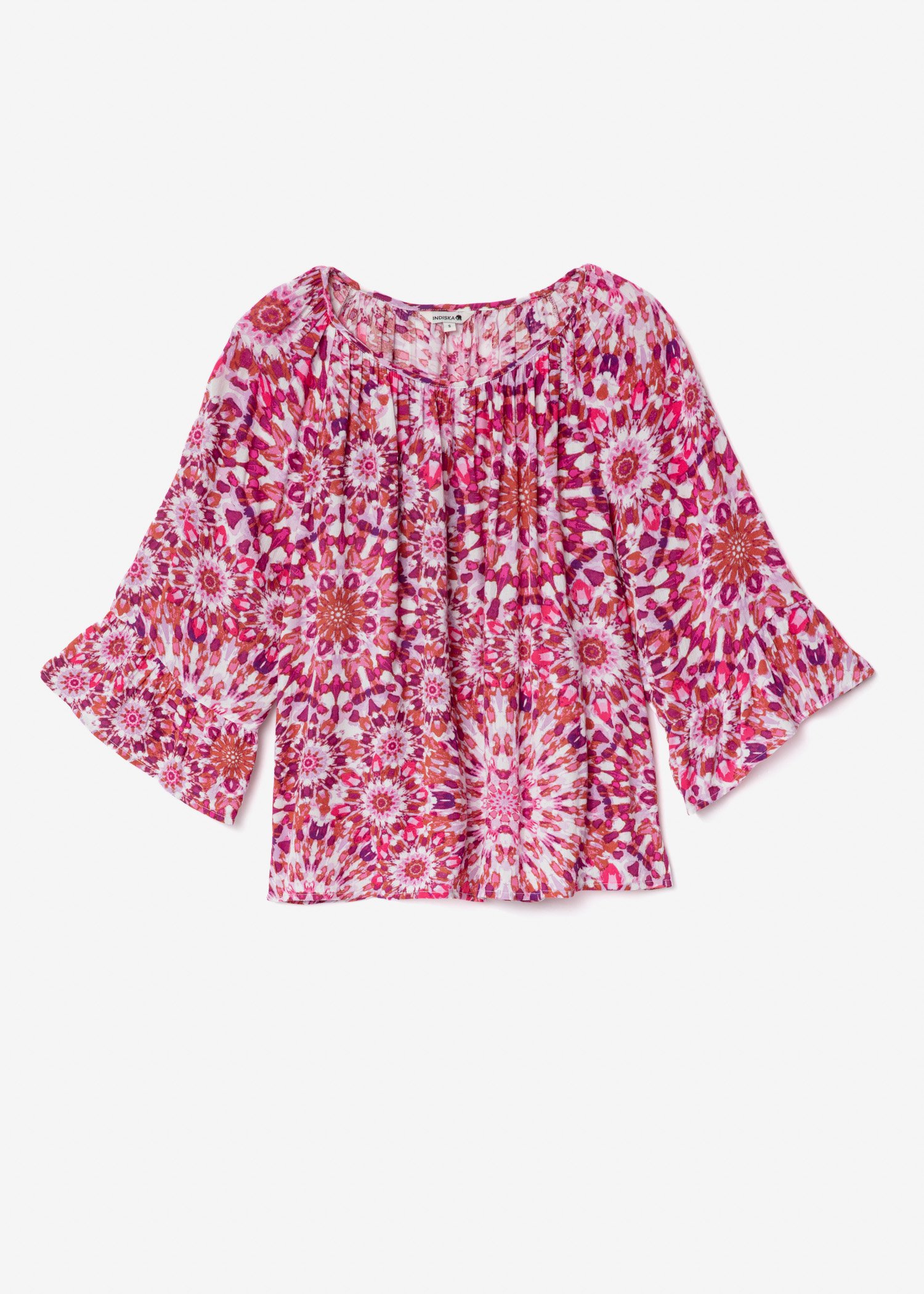 Pink 3/4 sleeved blouse thumbnail 5