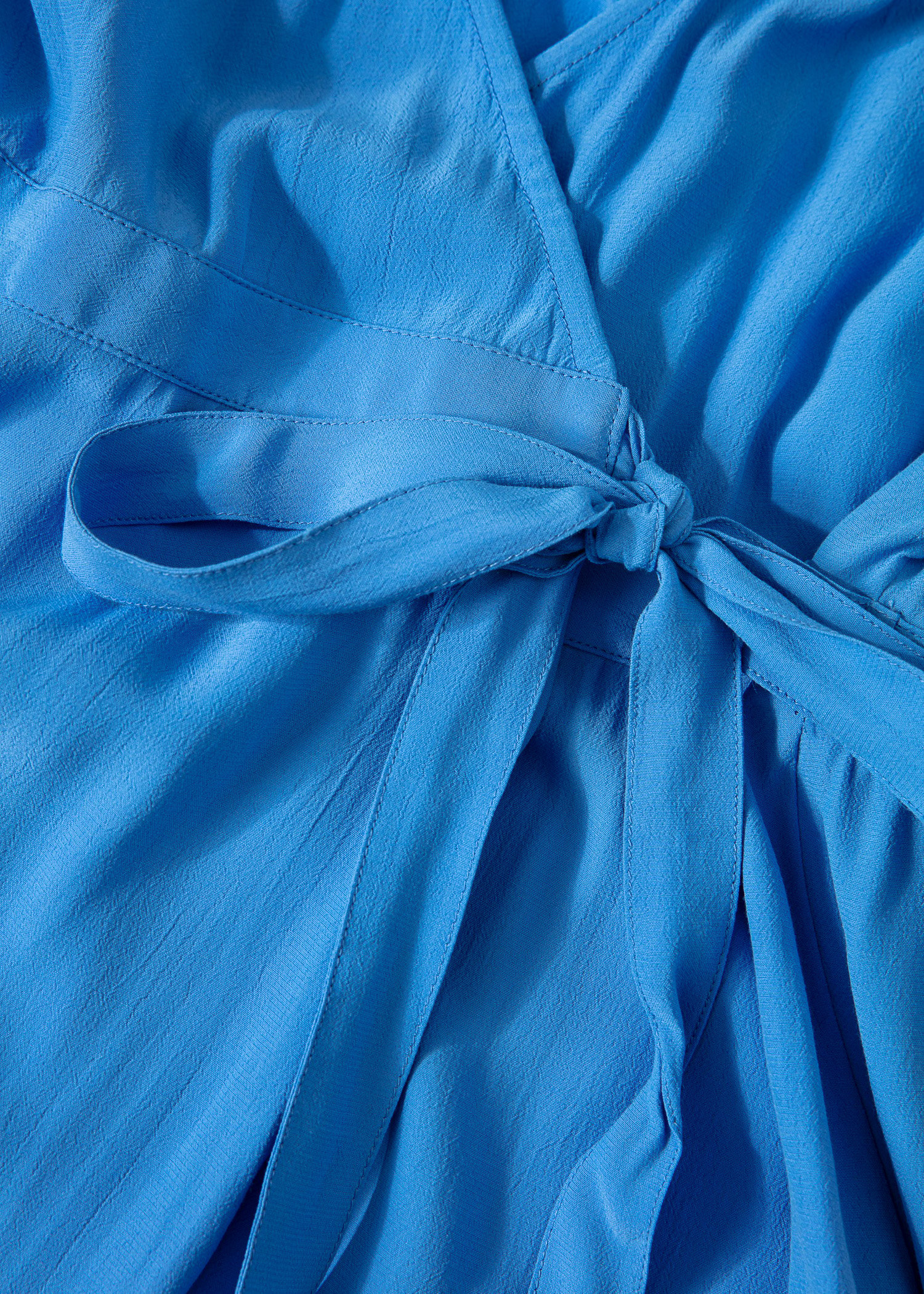 Blue wrap dress thumbnail 4