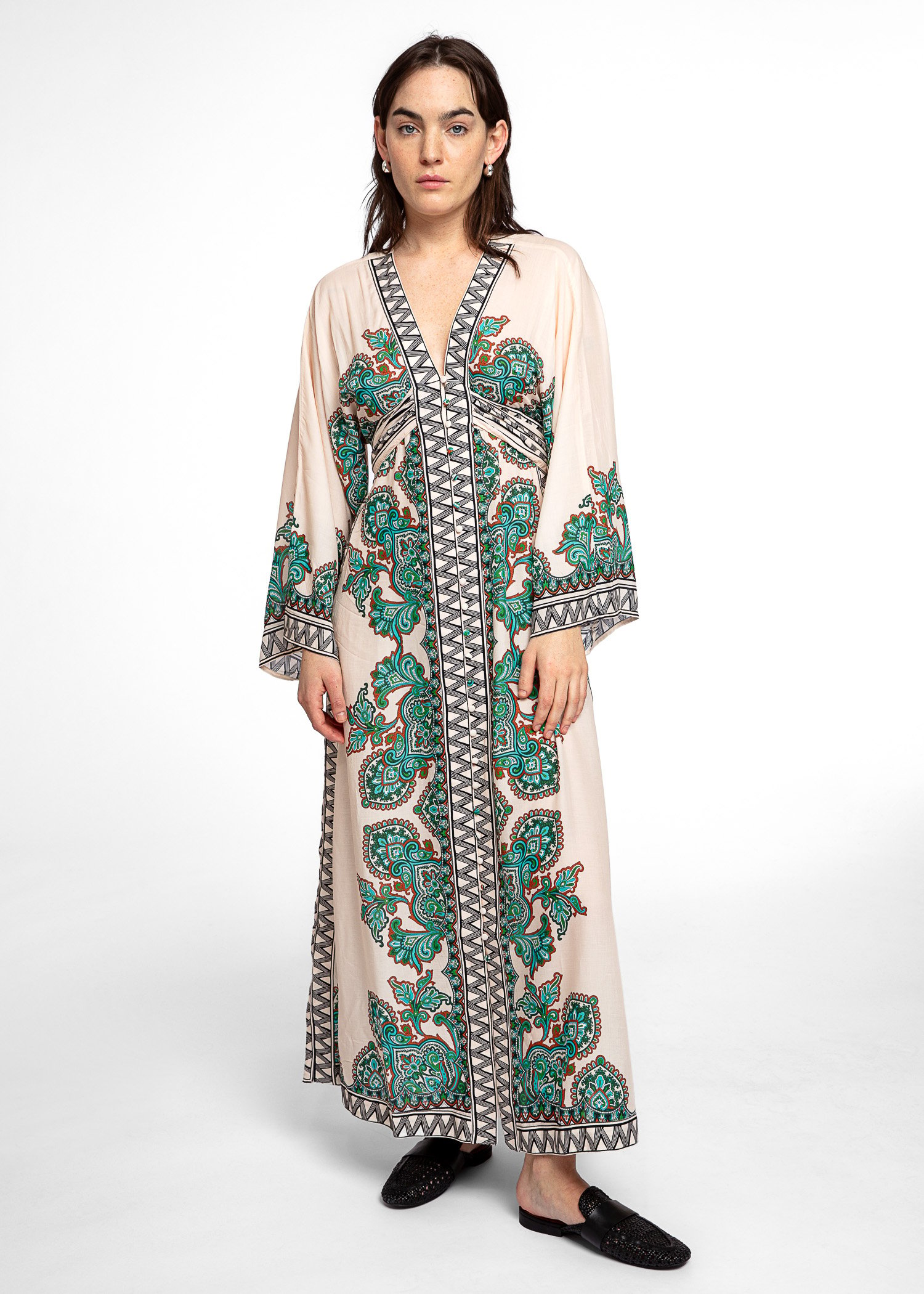 Paisley patterned dress