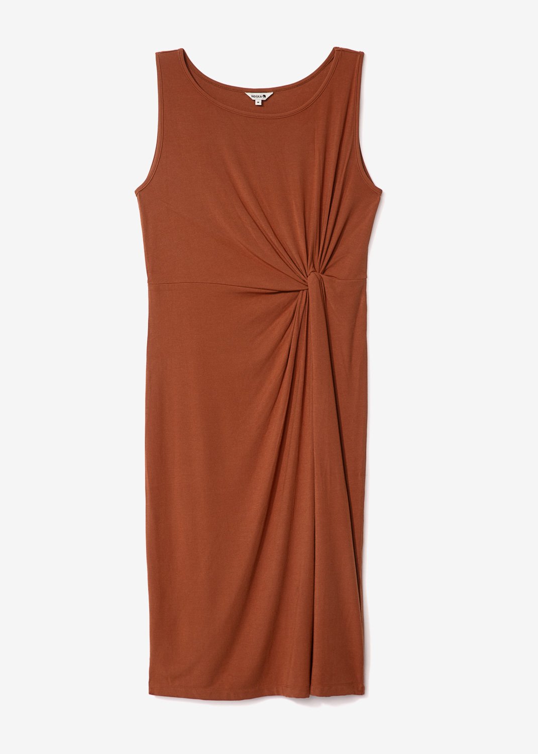 Brown dress with knot